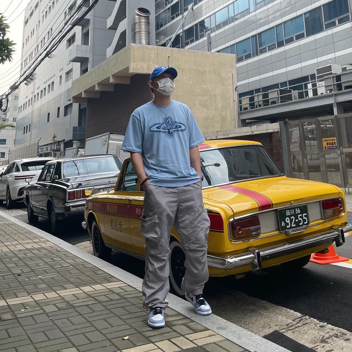 Jordan 1 Retro High OG University Blue 착용 스타일
