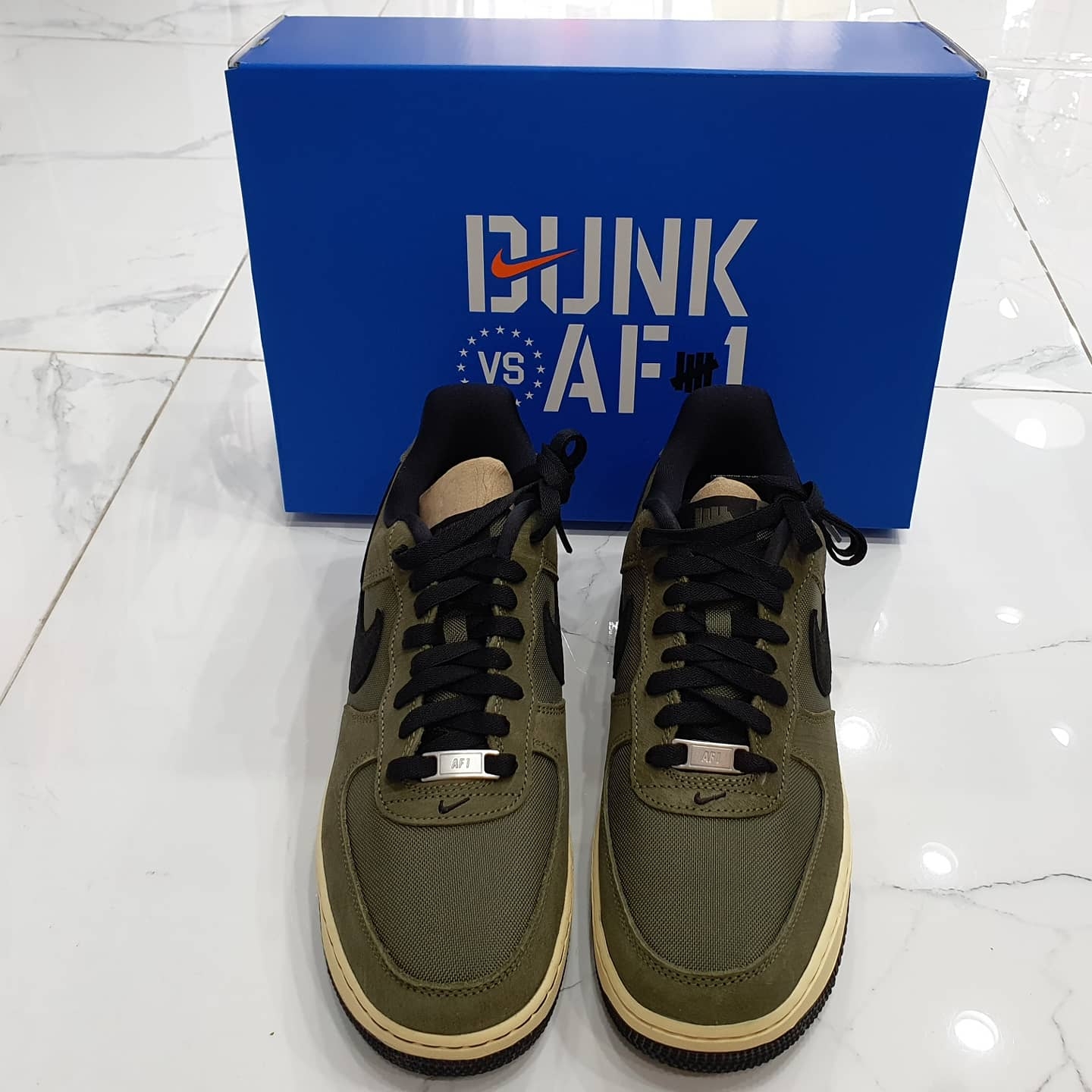 Nike x Undefeated Air Force 1 Low SP Ballistic 착용 스타일 - 2