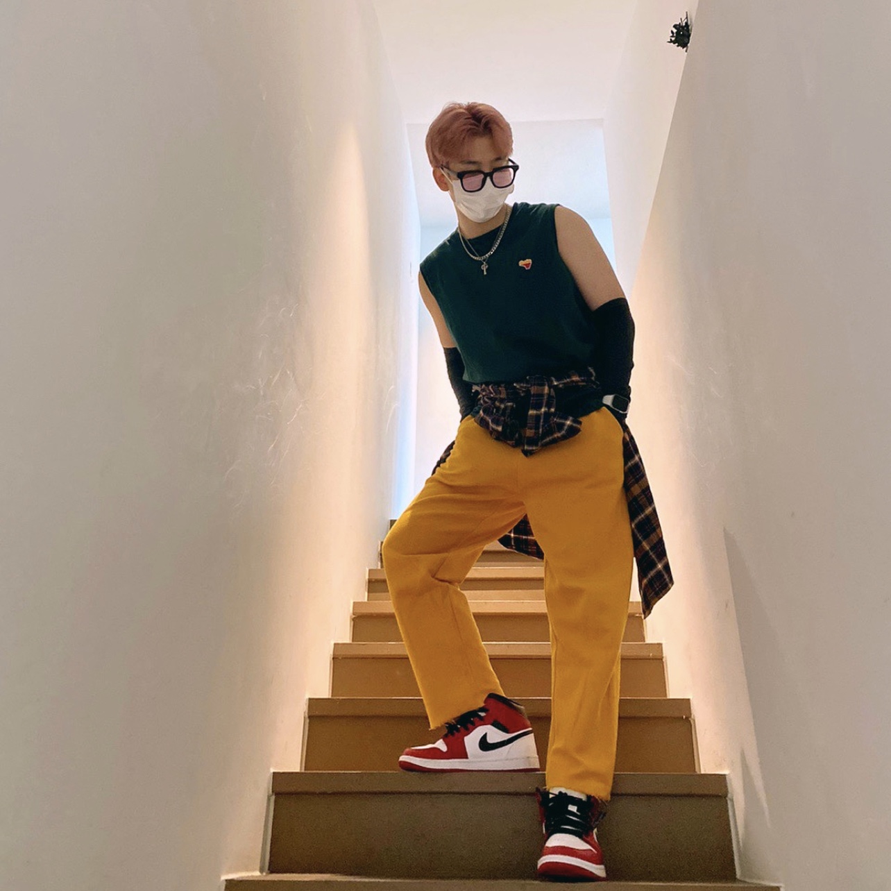 Jordan 1 Mid Chicago 2020 착용 스타일