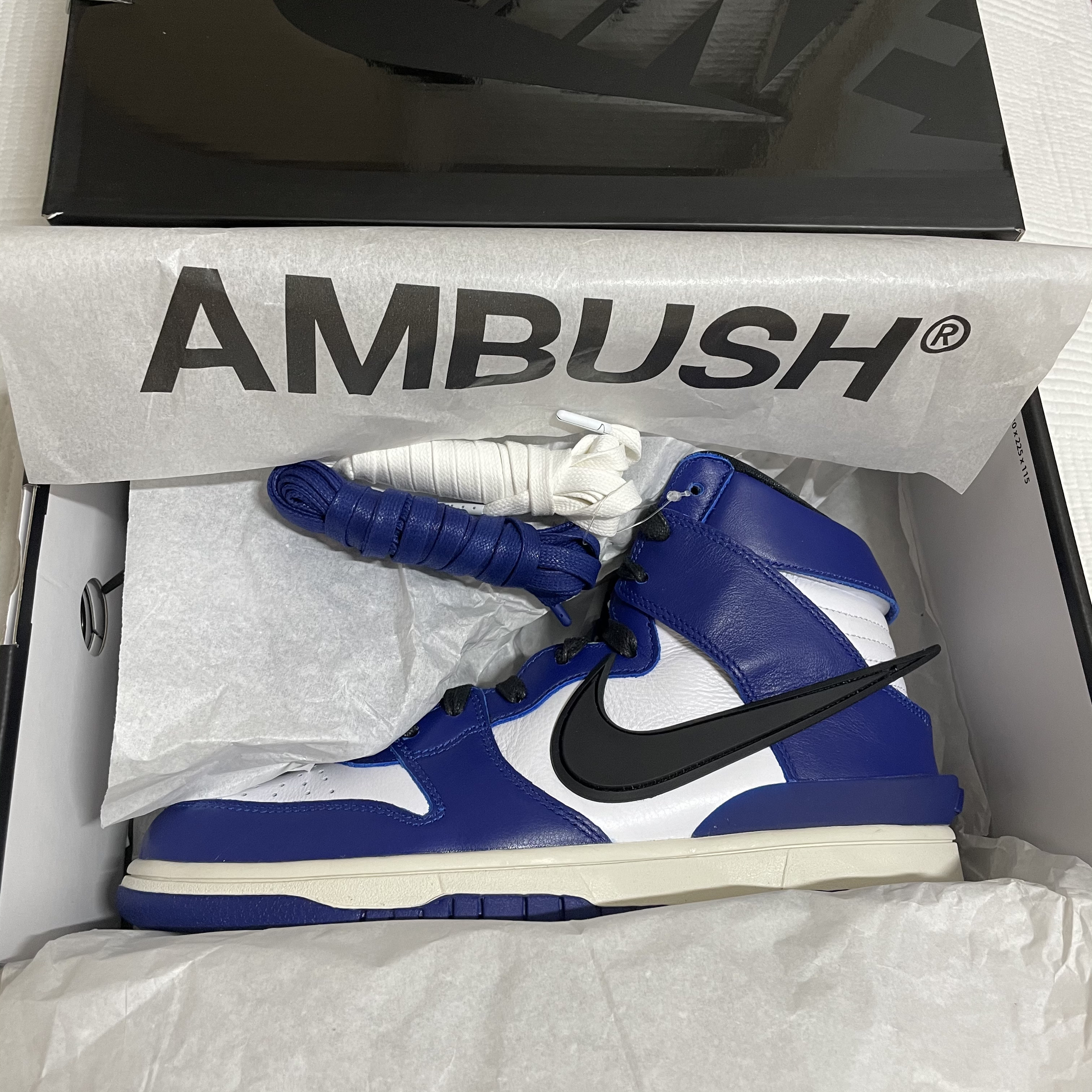 Nike x Ambush Dunk High Deep Royal Blue 착용 스타일