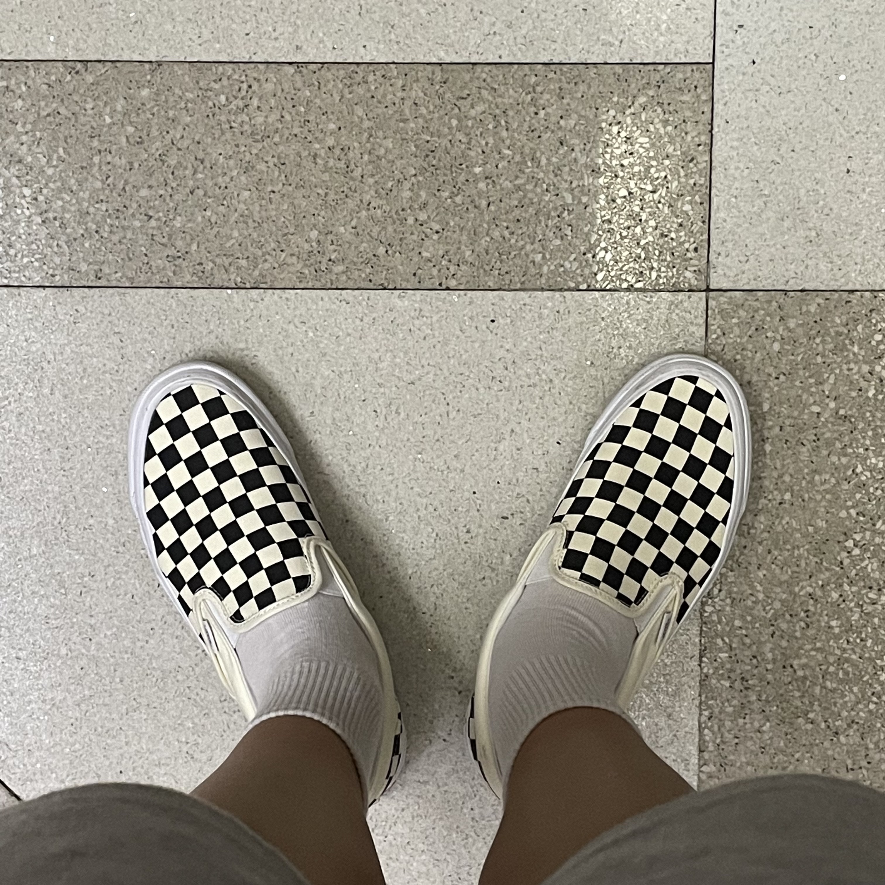 Vans Vault OG Classic Slip-On Checkerboard 착용 스타일