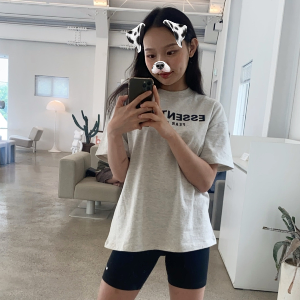 (Kids) Essentials T-Shirt Oatmeal - 21SS ์ฐฉ์ฉ ์คํ์ผ