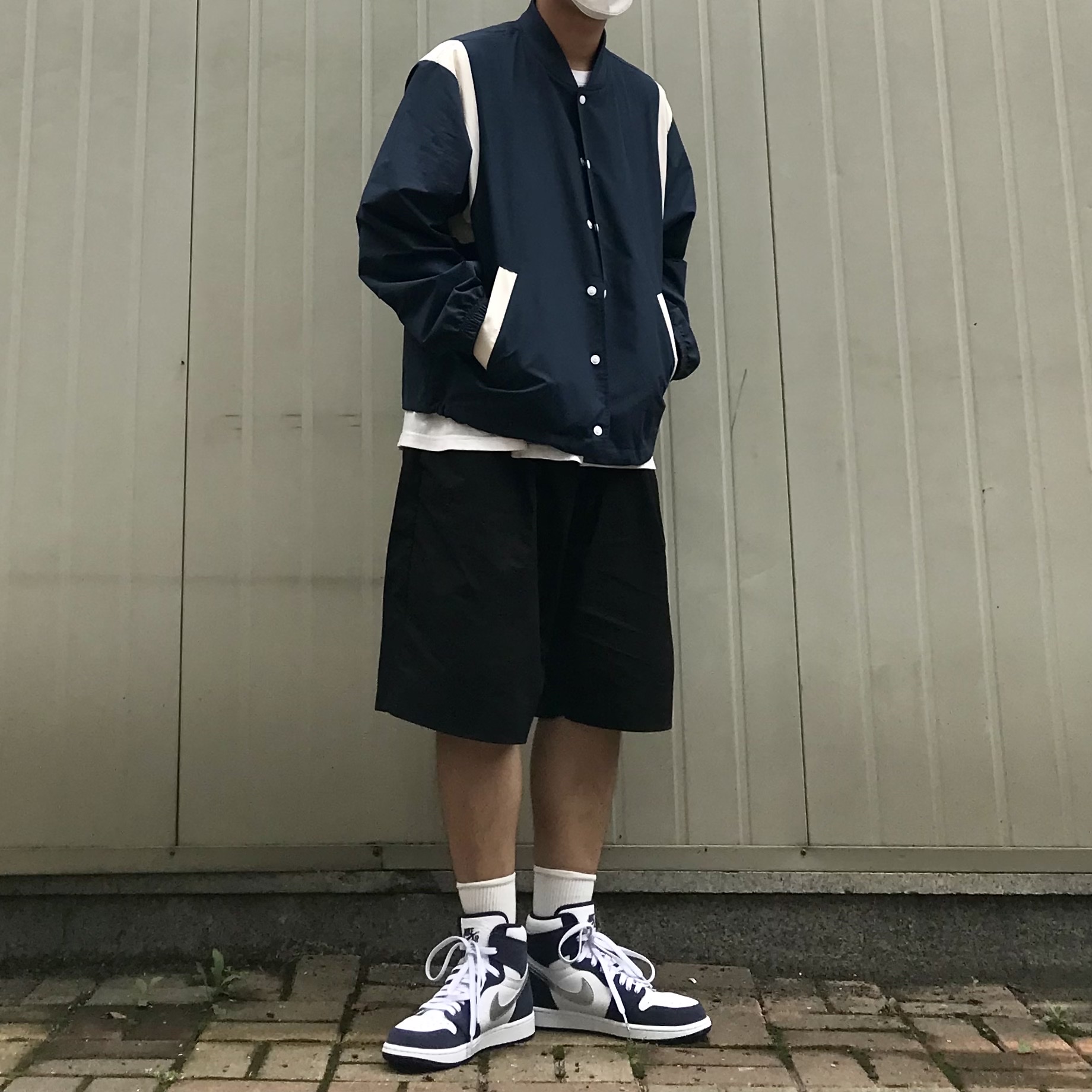 Jordan 1 Retro High OG CO.JP Midnight Navy 착용 스타일 - 1