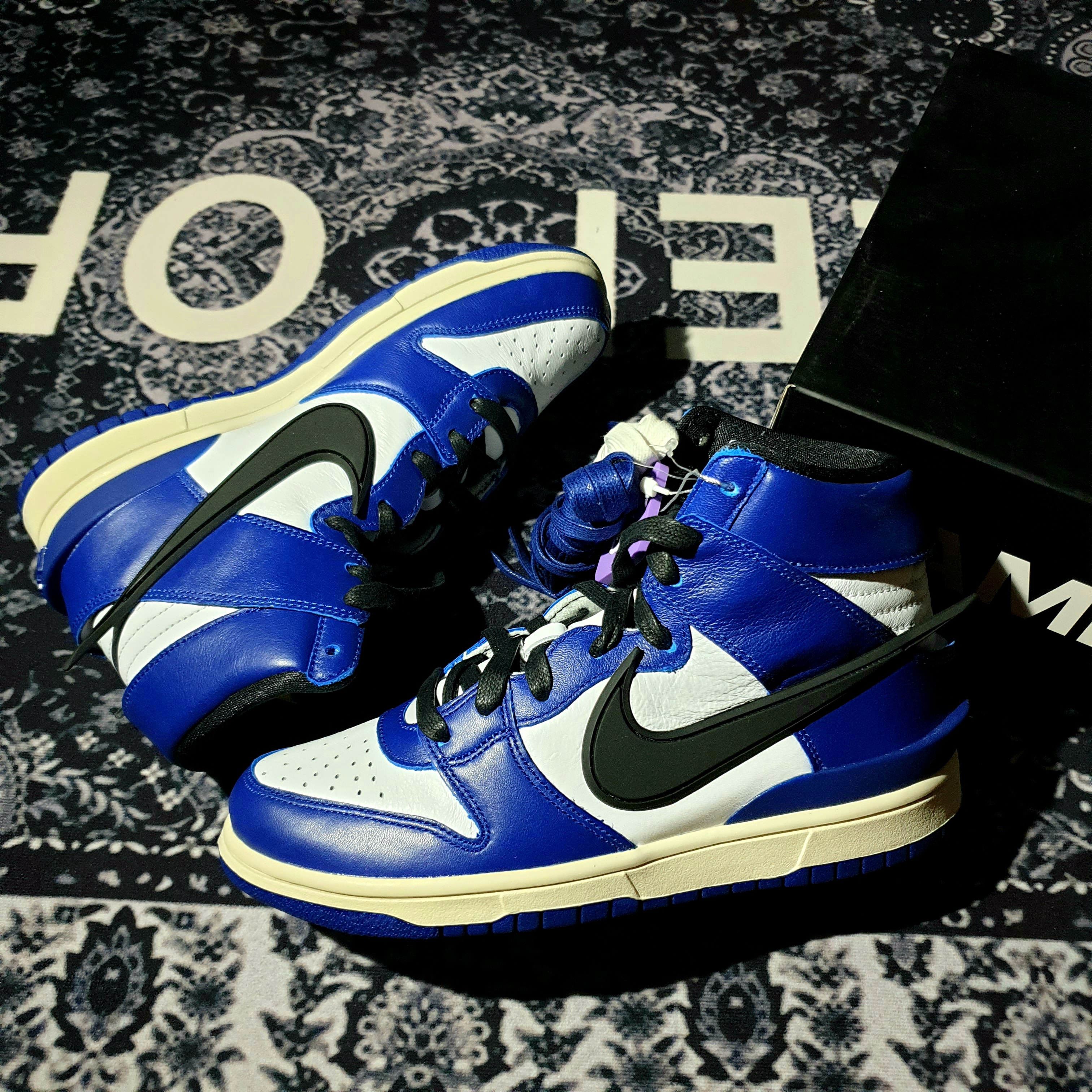 Nike x Ambush Dunk High Deep Royal Blue 착용 스타일