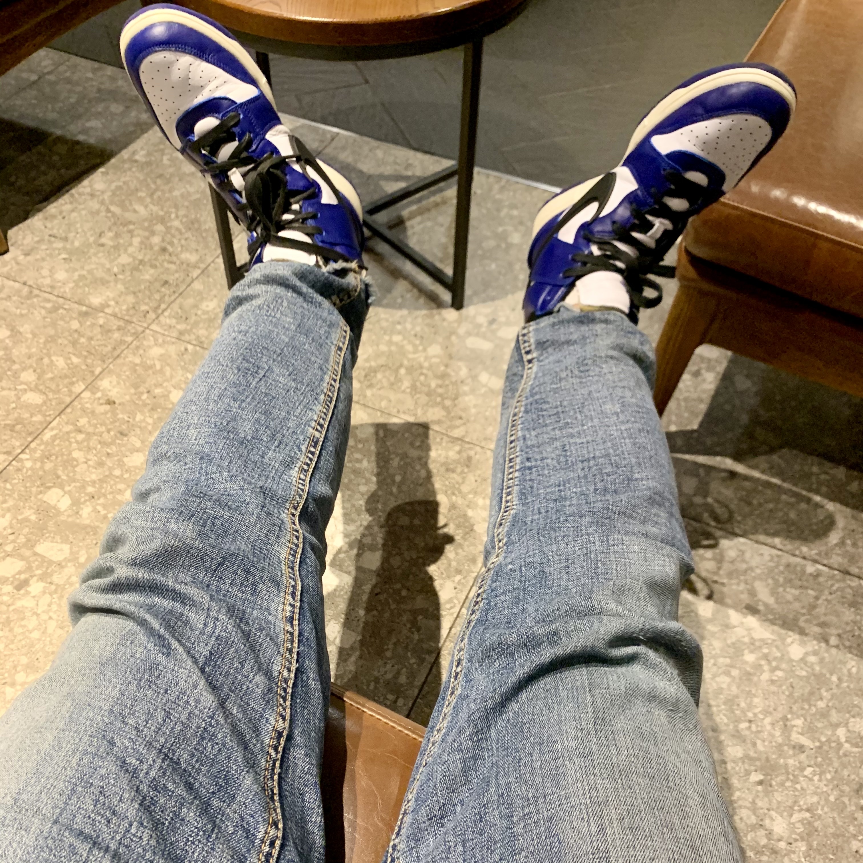 Nike x Ambush Dunk High Deep Royal Blue 착용 스타일