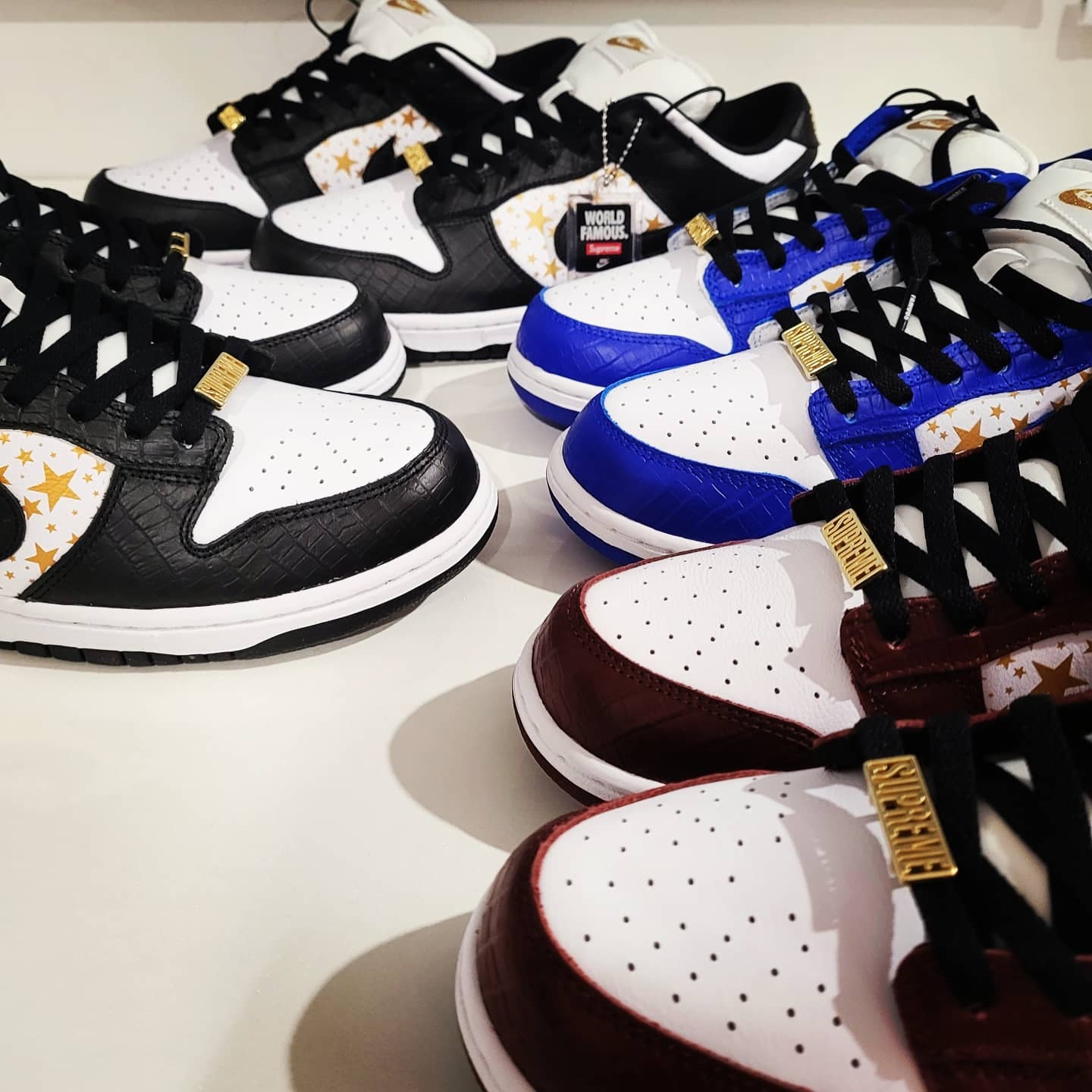 Nike x Supreme SB Dunk Low Black, Nike x Supreme SB Dunk Low Hyper Blue 착용 스타일 - 5