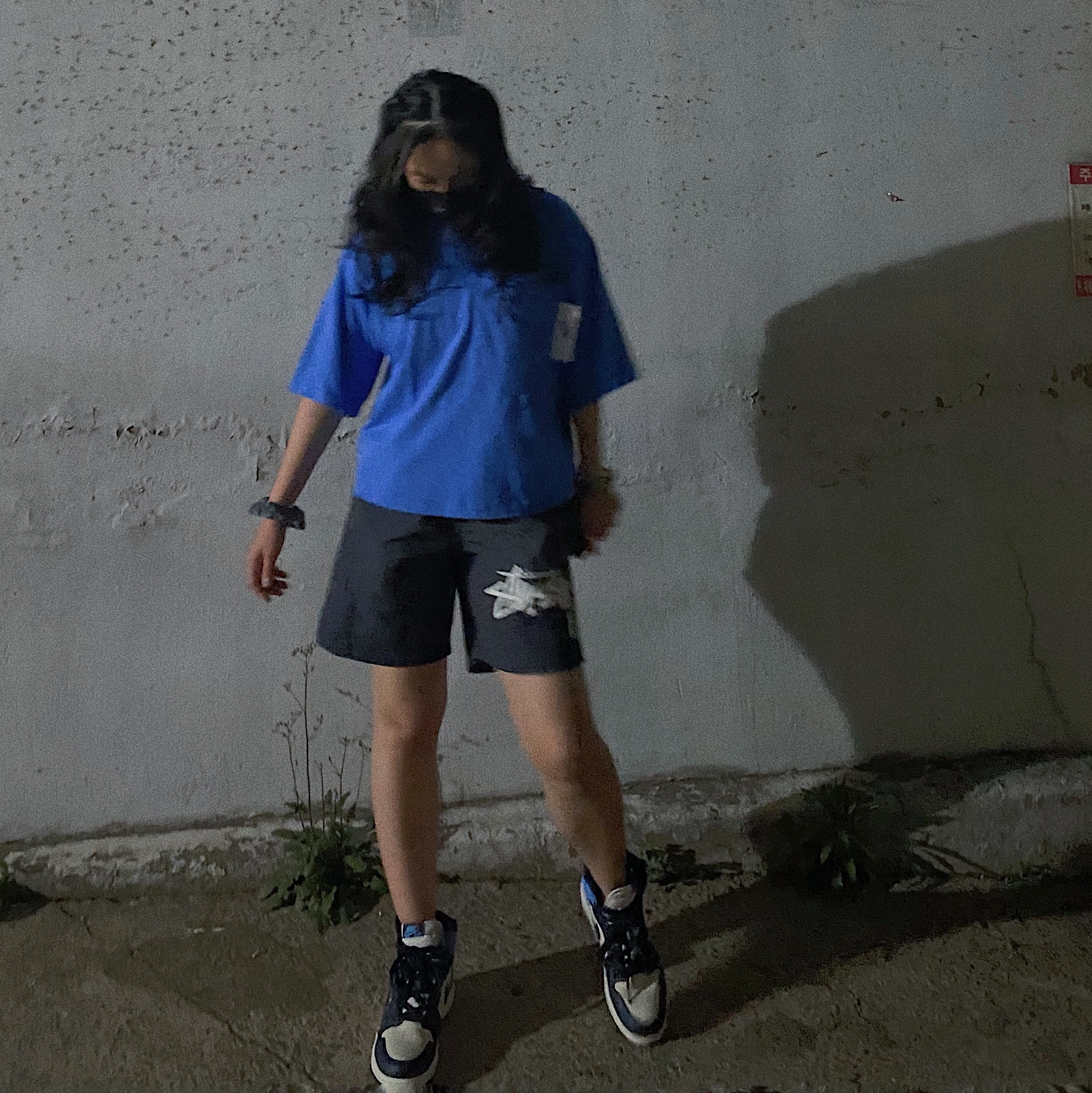 Jordan 1 Retro High Obsidian UNC, Nike x Stussy Water Shorts Off Noir 착용 스타일 - 2