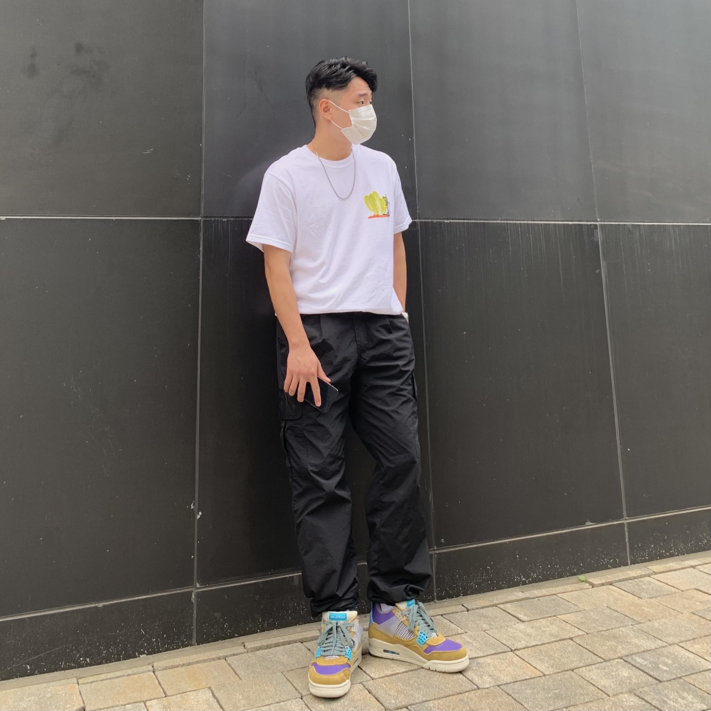 Jordan 4 x Union Retro SP Desert Moss 착용 스타일 - 1