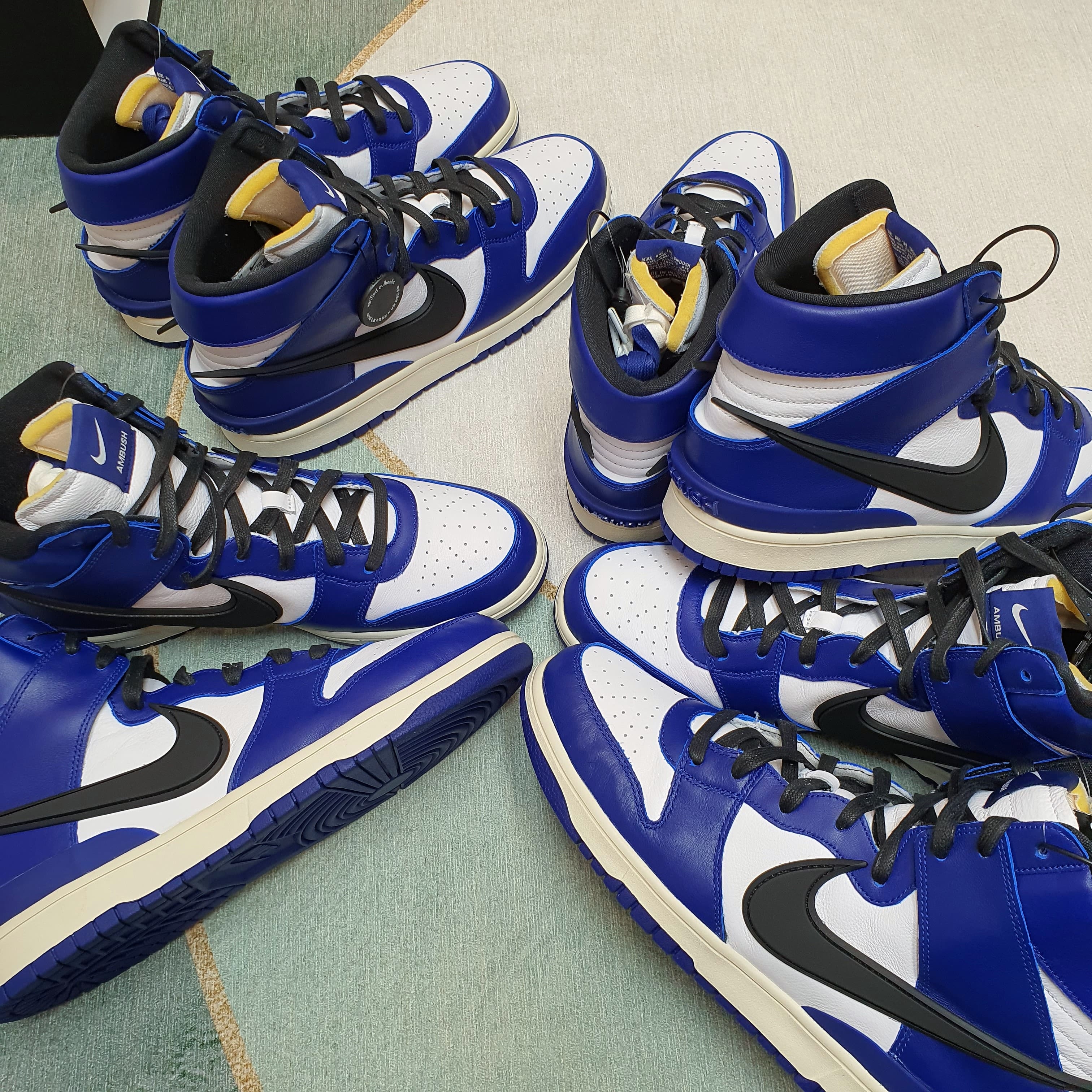 Nike x Ambush Dunk High Deep Royal Blue 착용 스타일