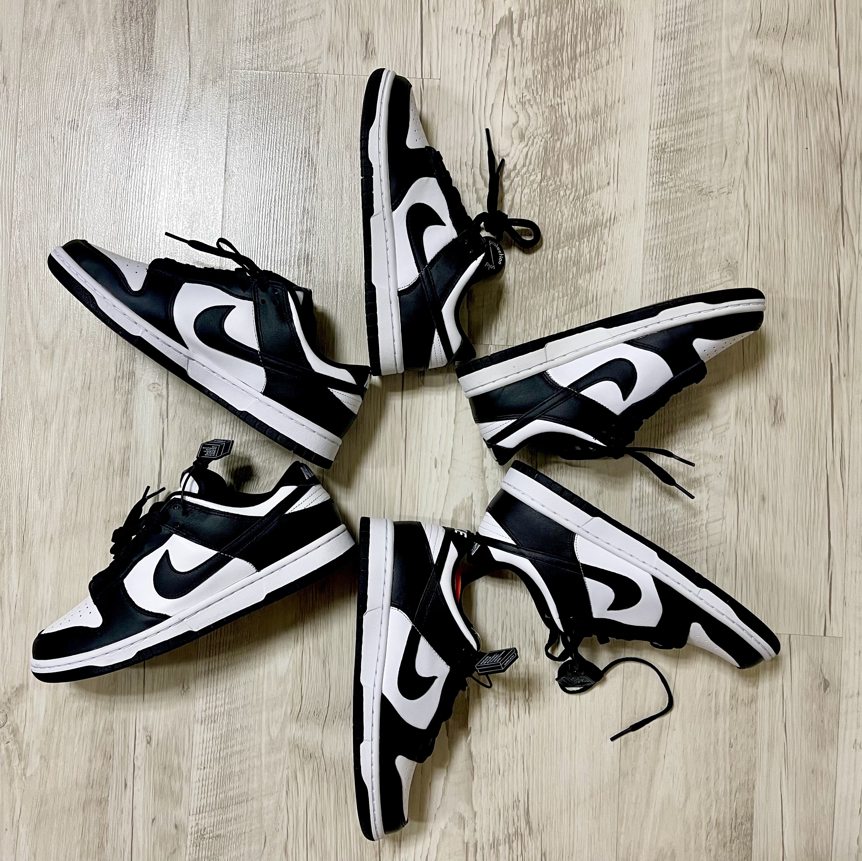 Nike Dunk Low Retro Black, (W) Nike Dunk Low Black 착용 스타일 - 1
