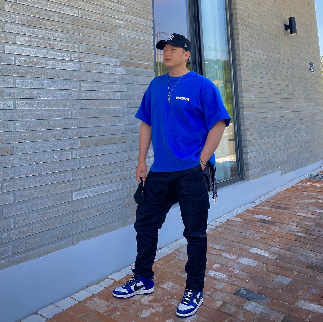 Nike x Ambush Dunk High Deep Royal Blue 착용 스타일