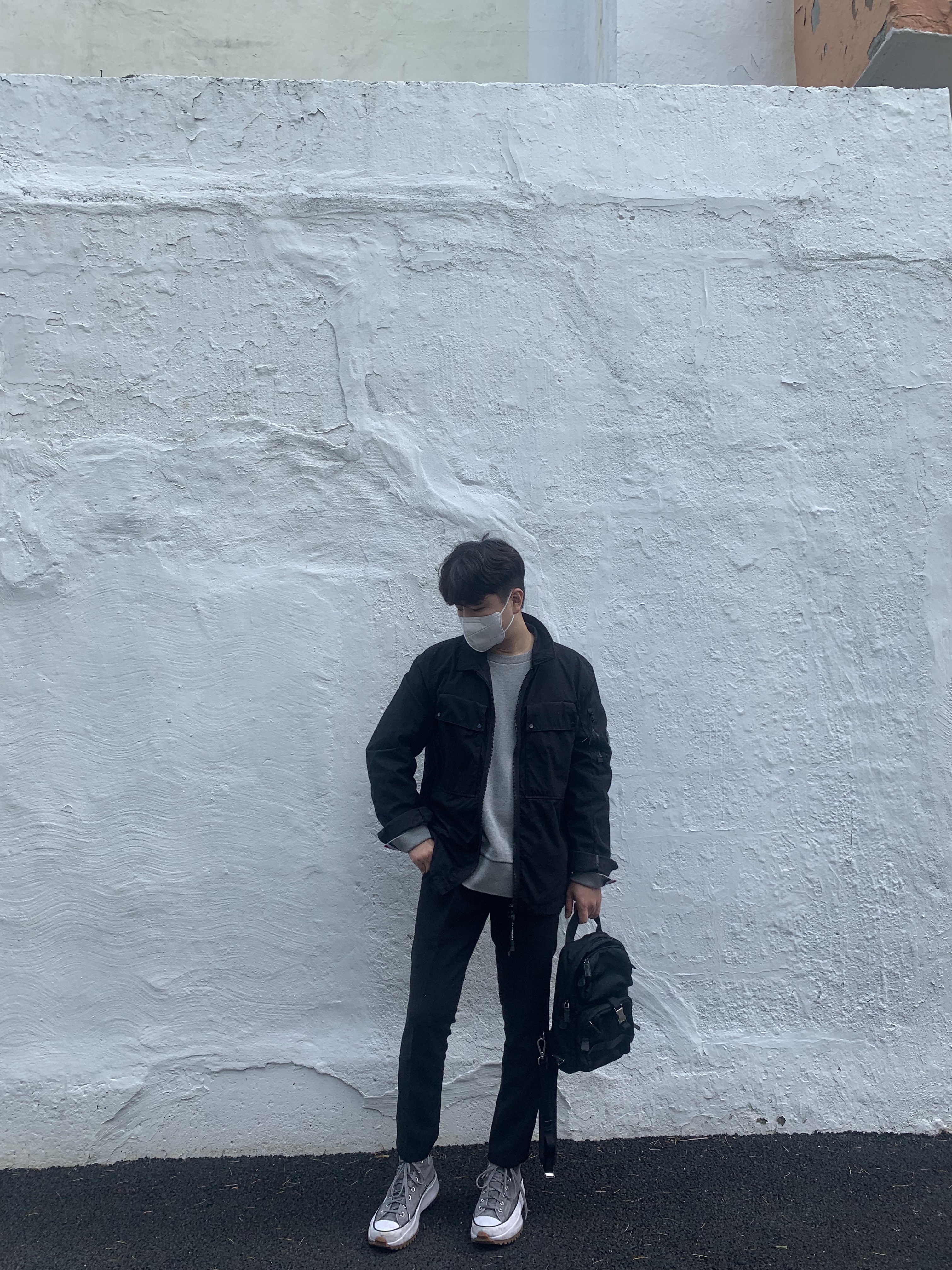 Converse Run Star Hike Hi Smoke 착용 스타일