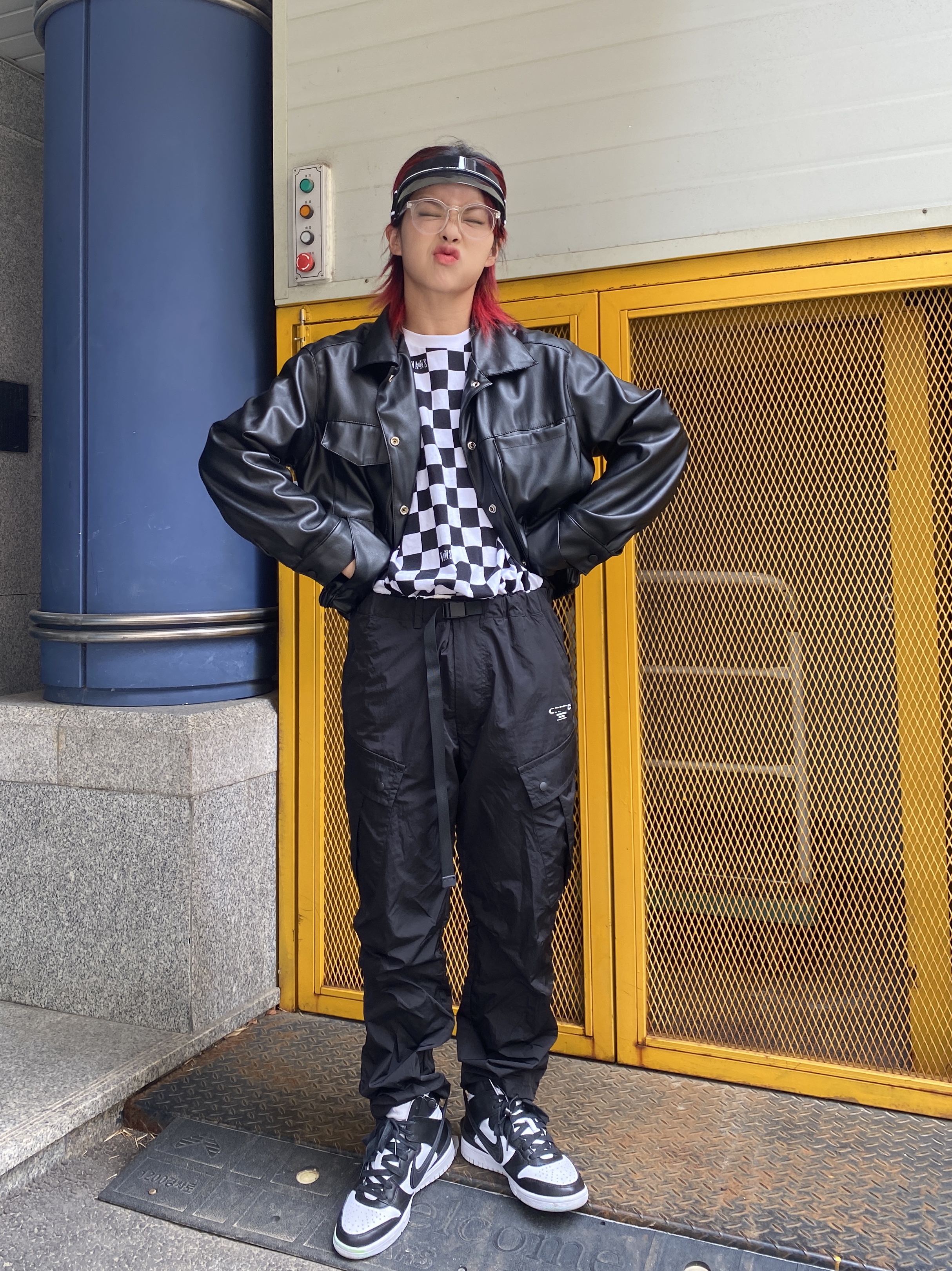 Nike x Ambush Dunk High Black 착용 스타일 - 2
