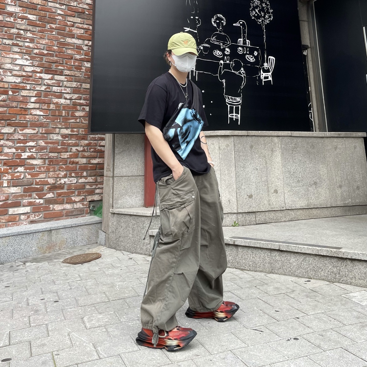 Nike x Matthew M Williams Zoom 004 Rust Factor 착용 스타일