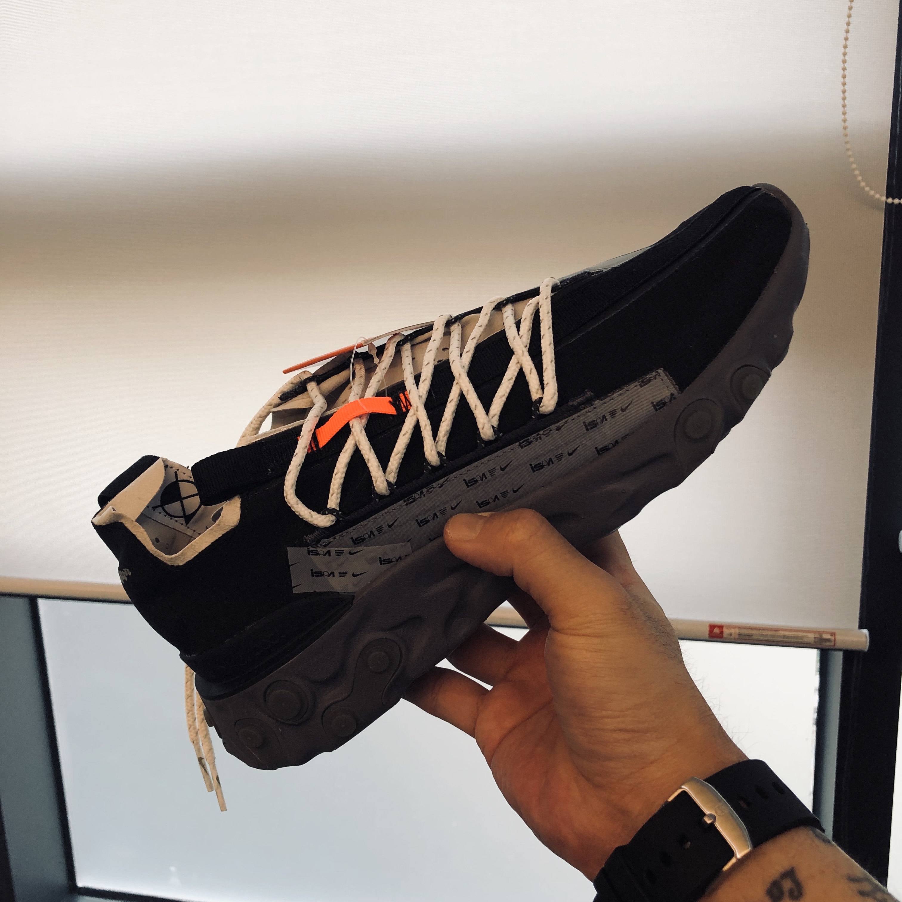 Nike ISPA React Low Black 착용 스타일