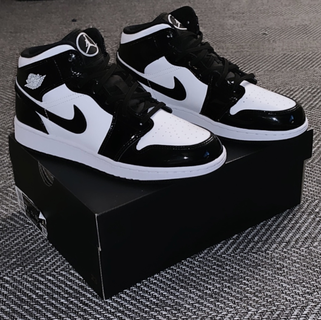 Jordan 1 Mid SE ASW Black, (GS) Jordan 1 Mid SE ASW Black 착용 스타일 - 2