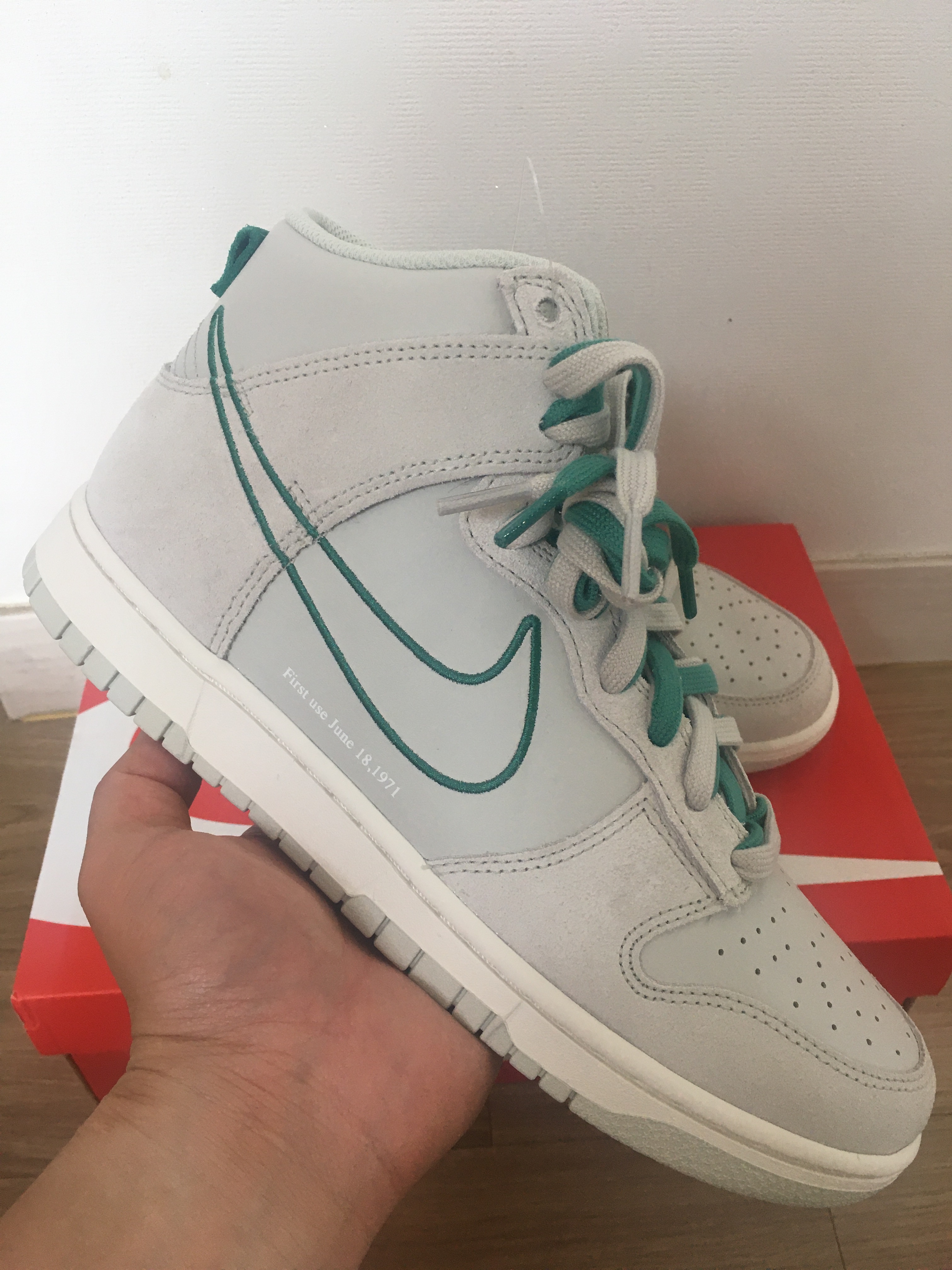 Nike Dunk High SE First Use Sail 착용 스타일 - 1