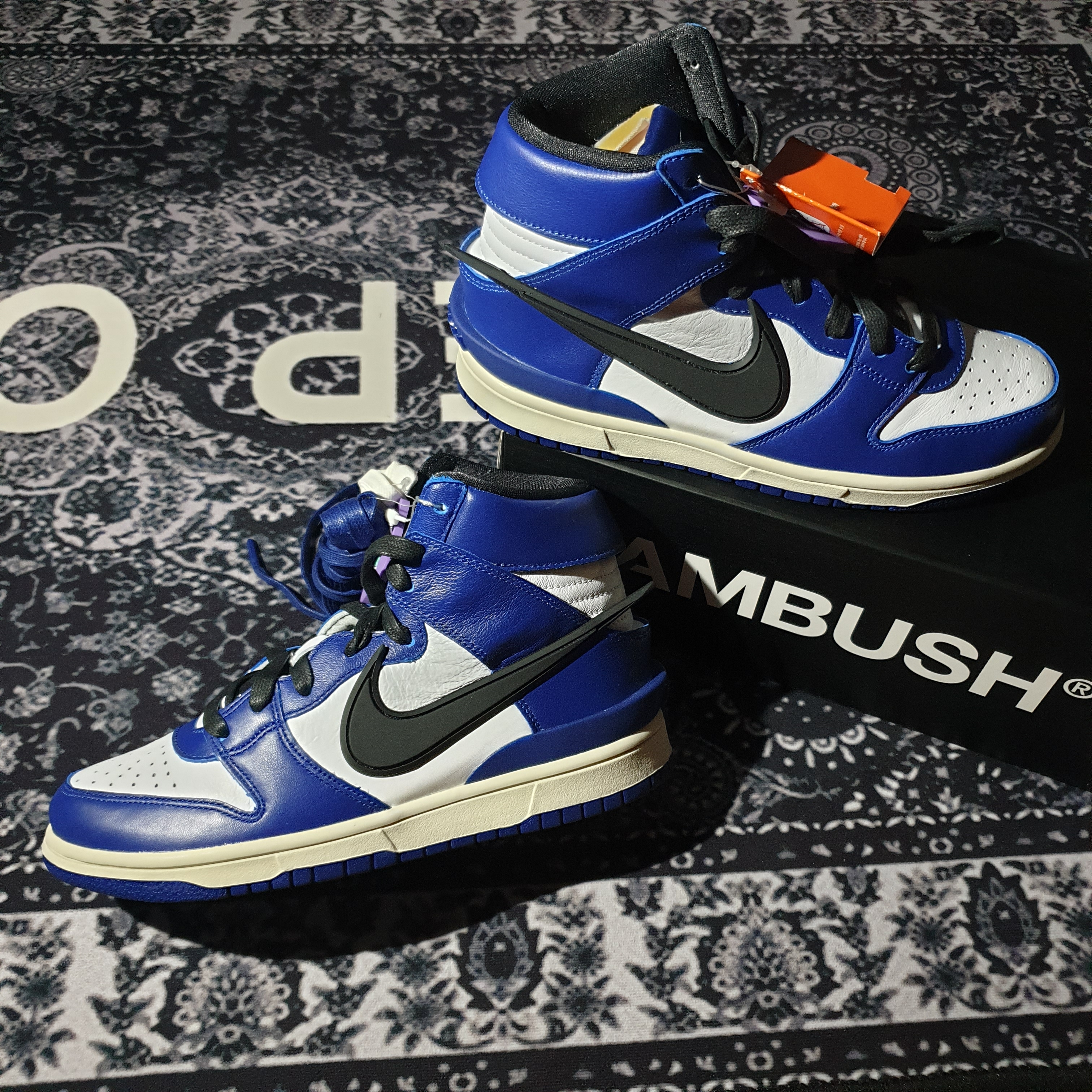 Nike x Ambush Dunk High Deep Royal Blue 착용 스타일