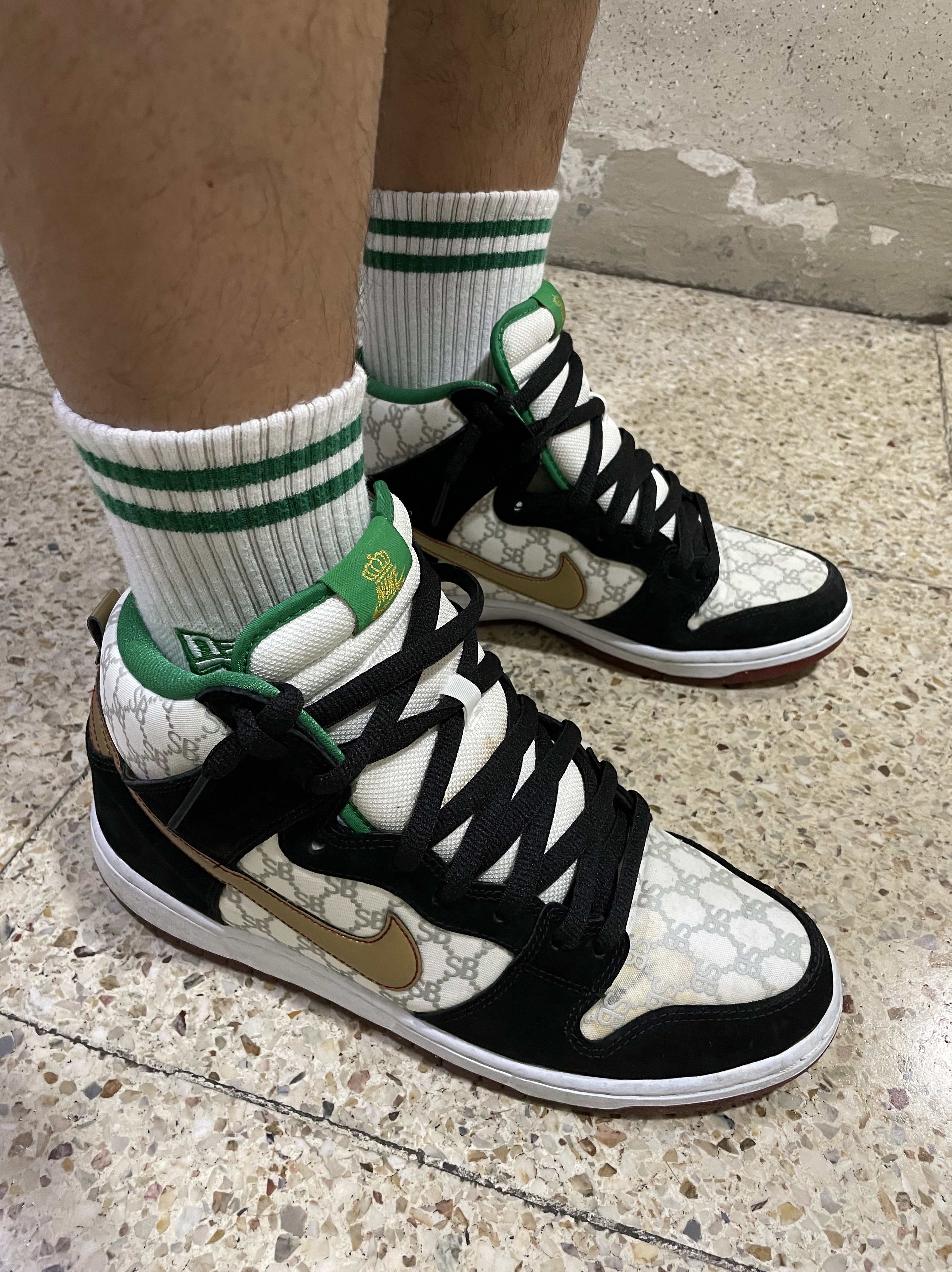 Nike x Black Sheep Dunk High SB Paid in Full 착용 스타일 - 2