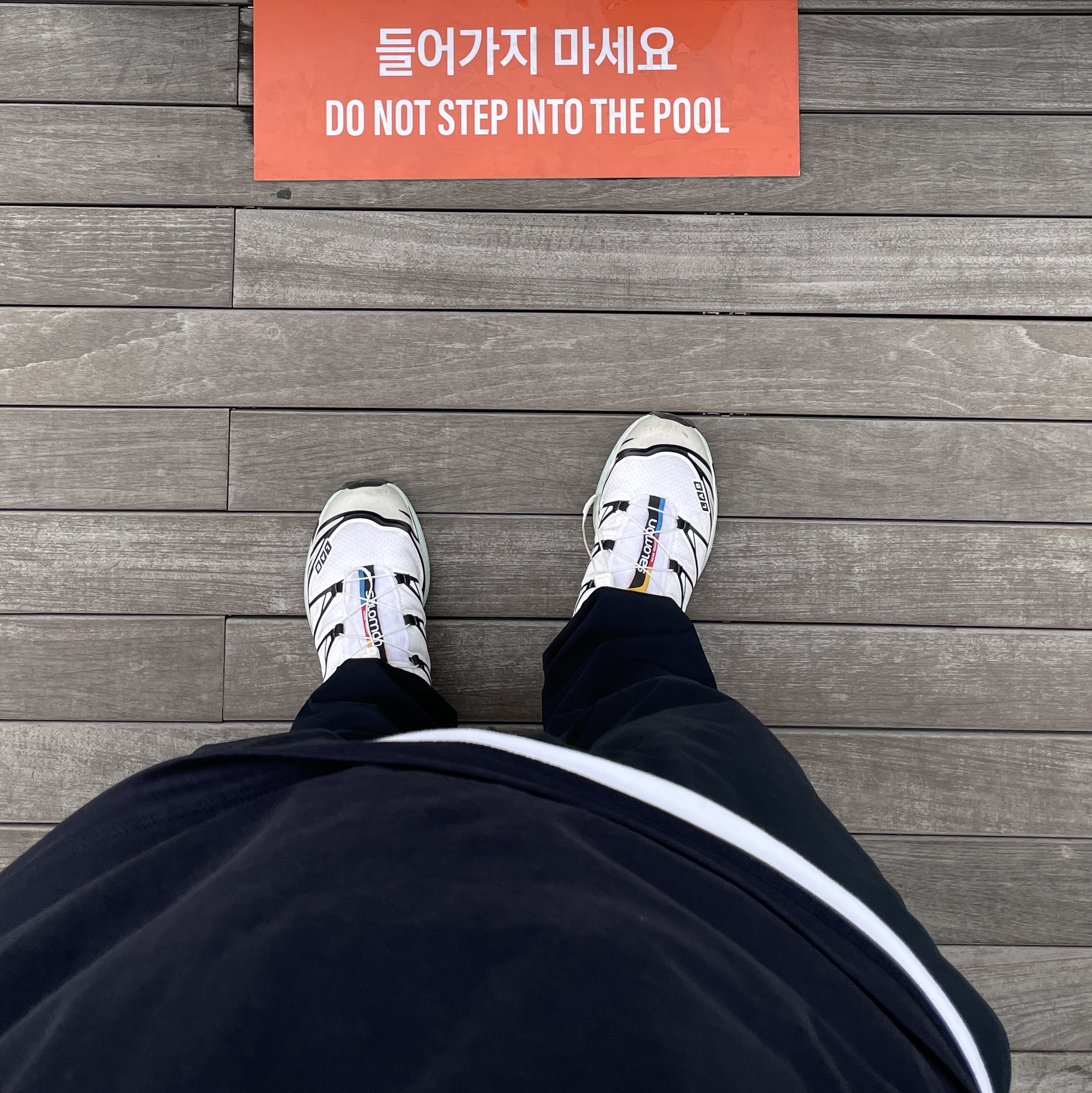 Salomon XT-6 ADV S/LAB White 착용 스타일