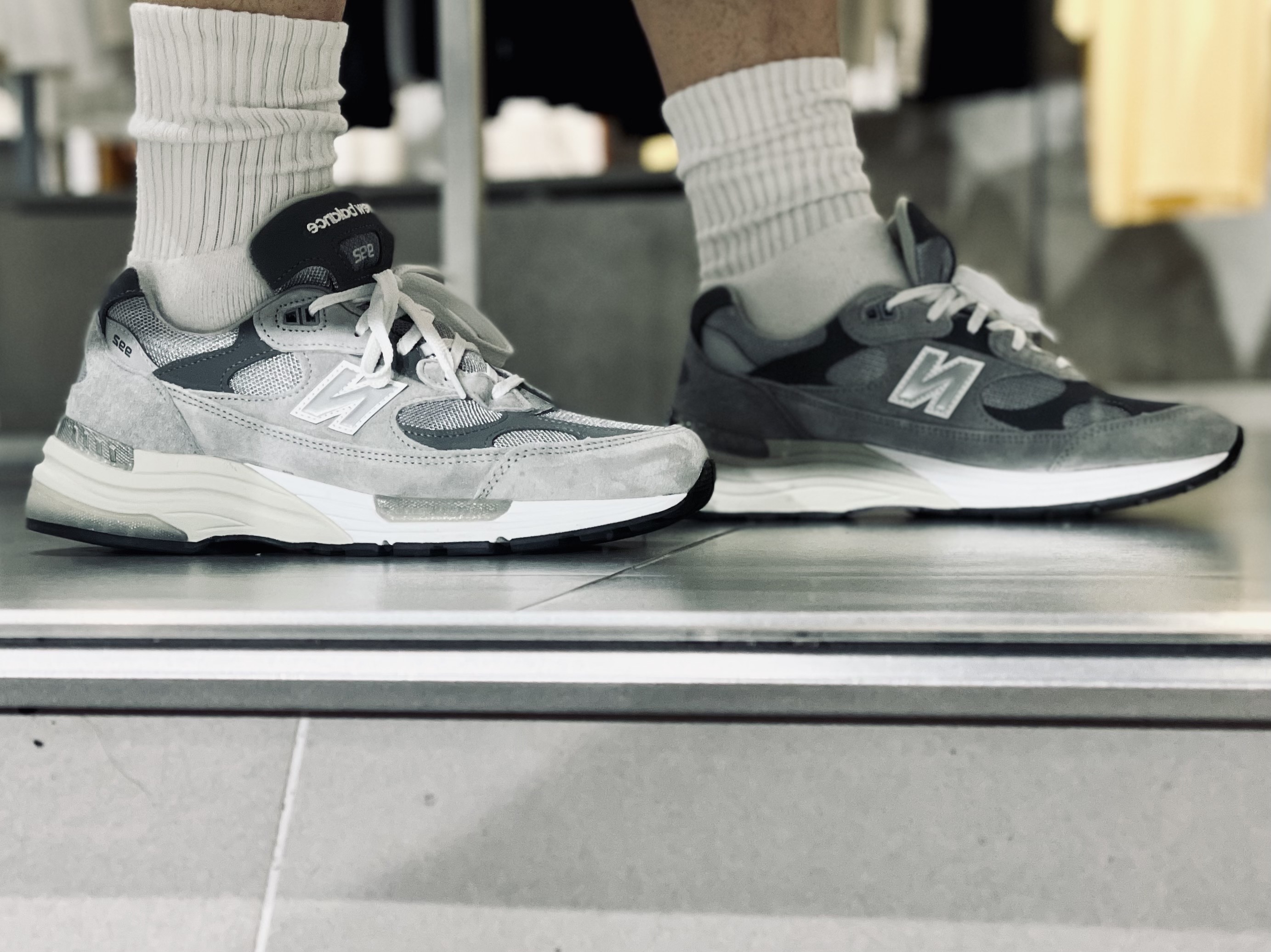 New Balance 992 Made in USA Grey - D Standard 착용 스타일