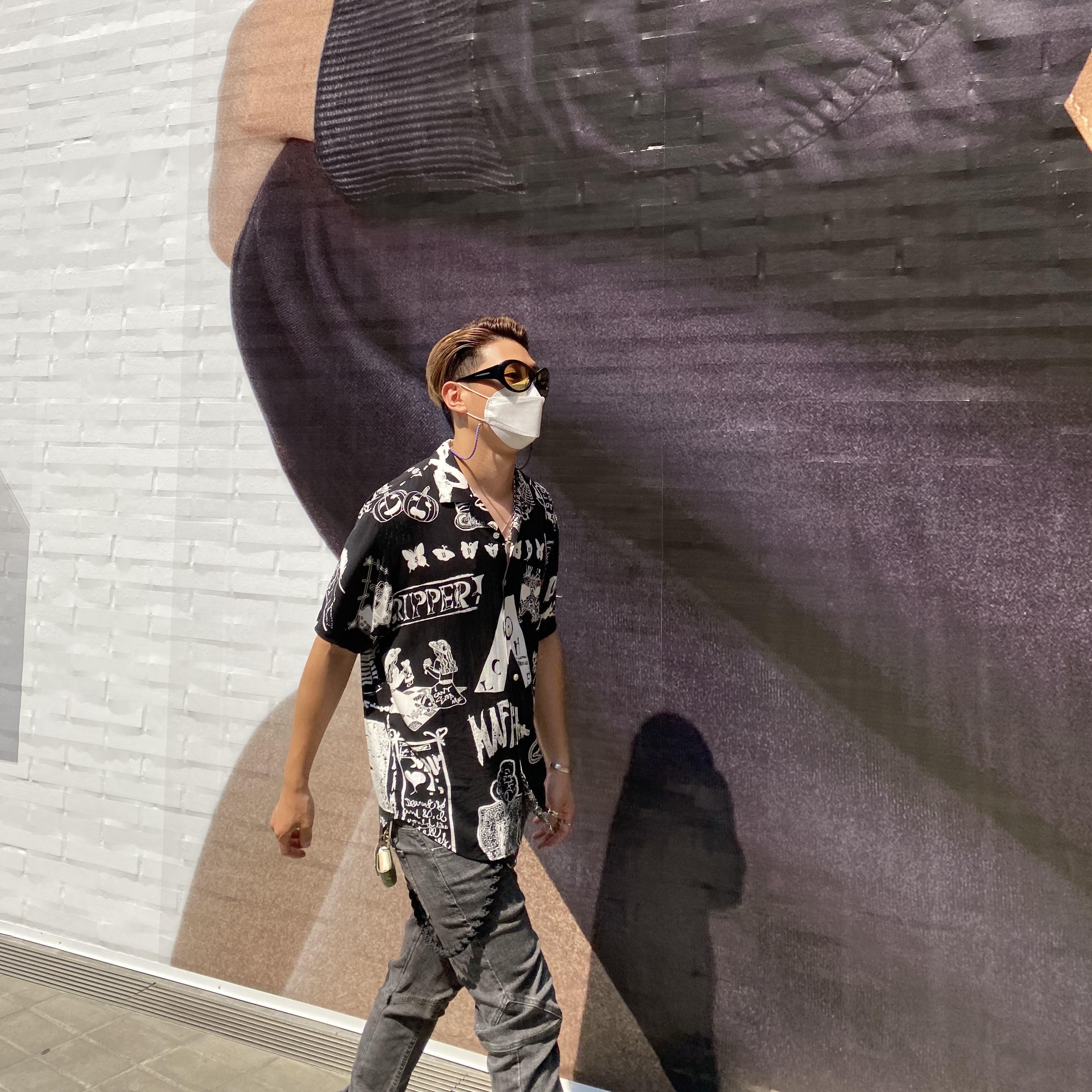 (W) Acne Studios Manhattan Leather Sneakers Multi White - 19FW/20SS 착용 스타일 - 2