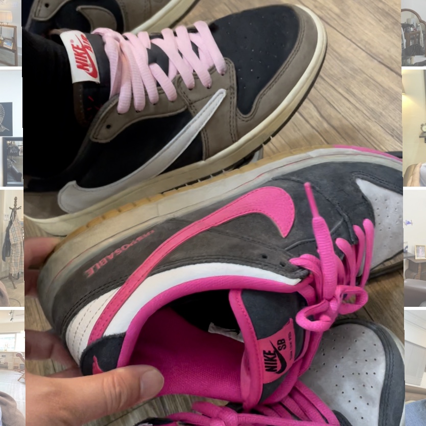 Jordan 1 x Travis Scott Retro Low OG SP Mocha 착용 스타일