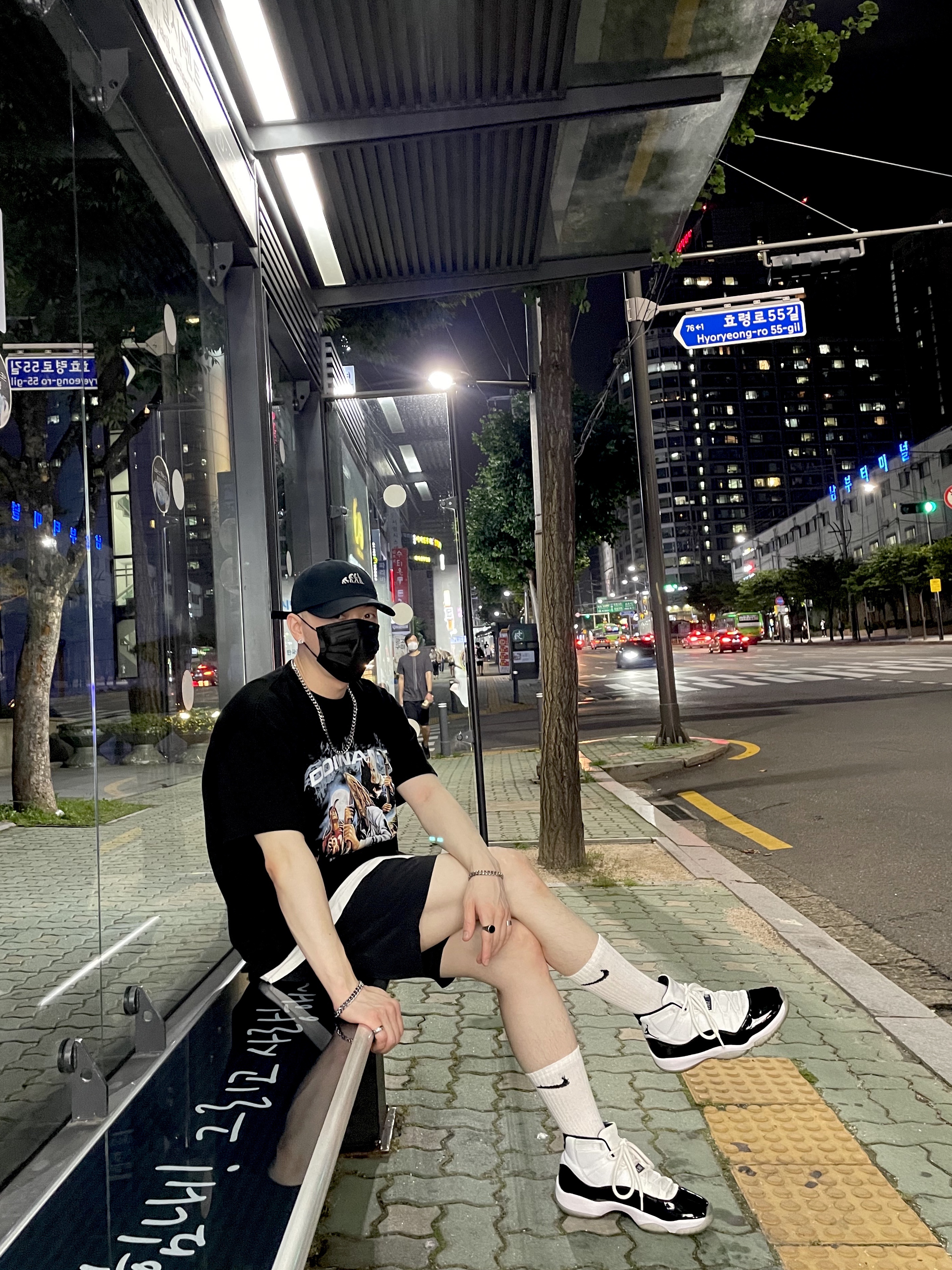 Jordan 11 Retro Concord 2018 착용 스타일