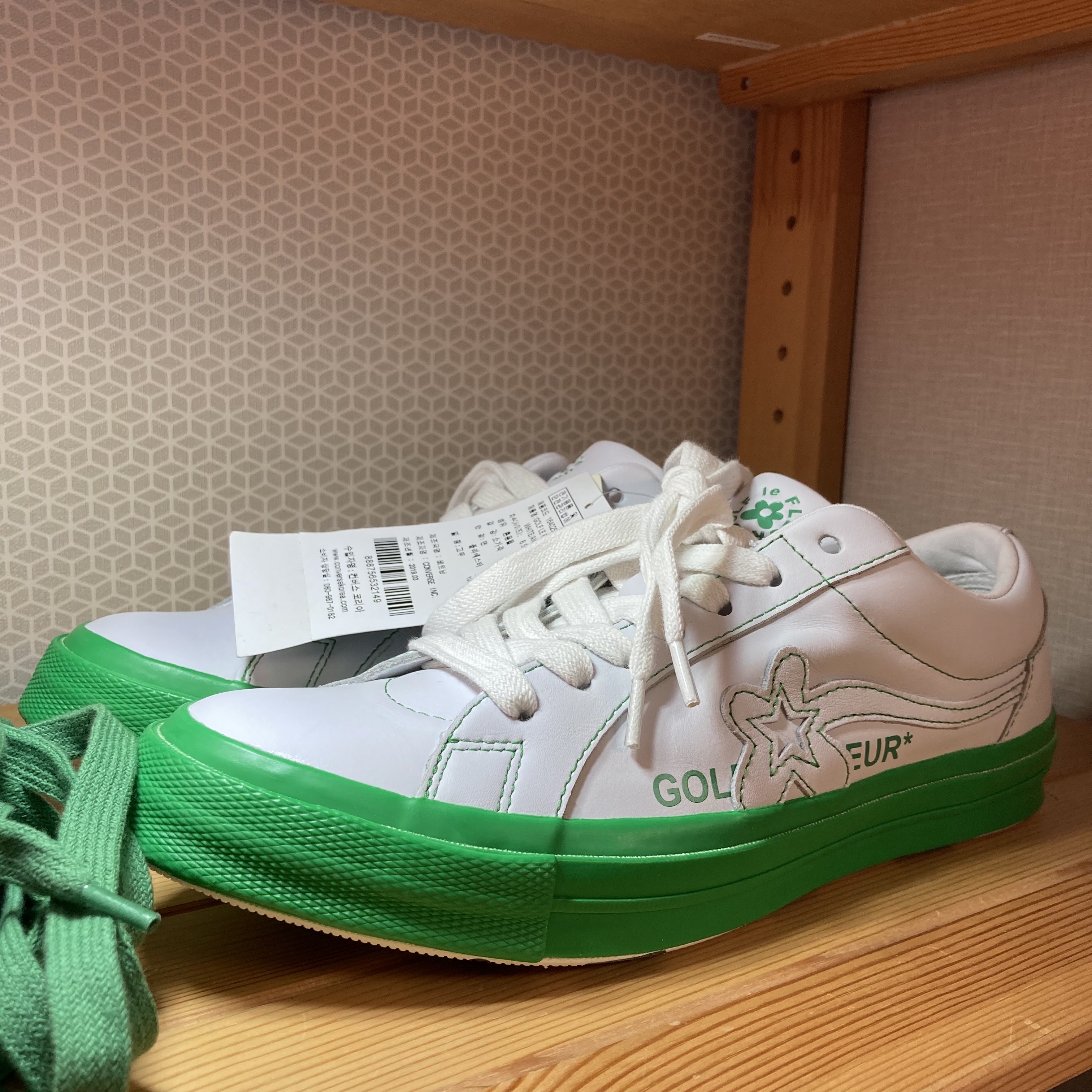 Converse x Golf le Fleur One Star Ox Kelly Green 착용 스타일