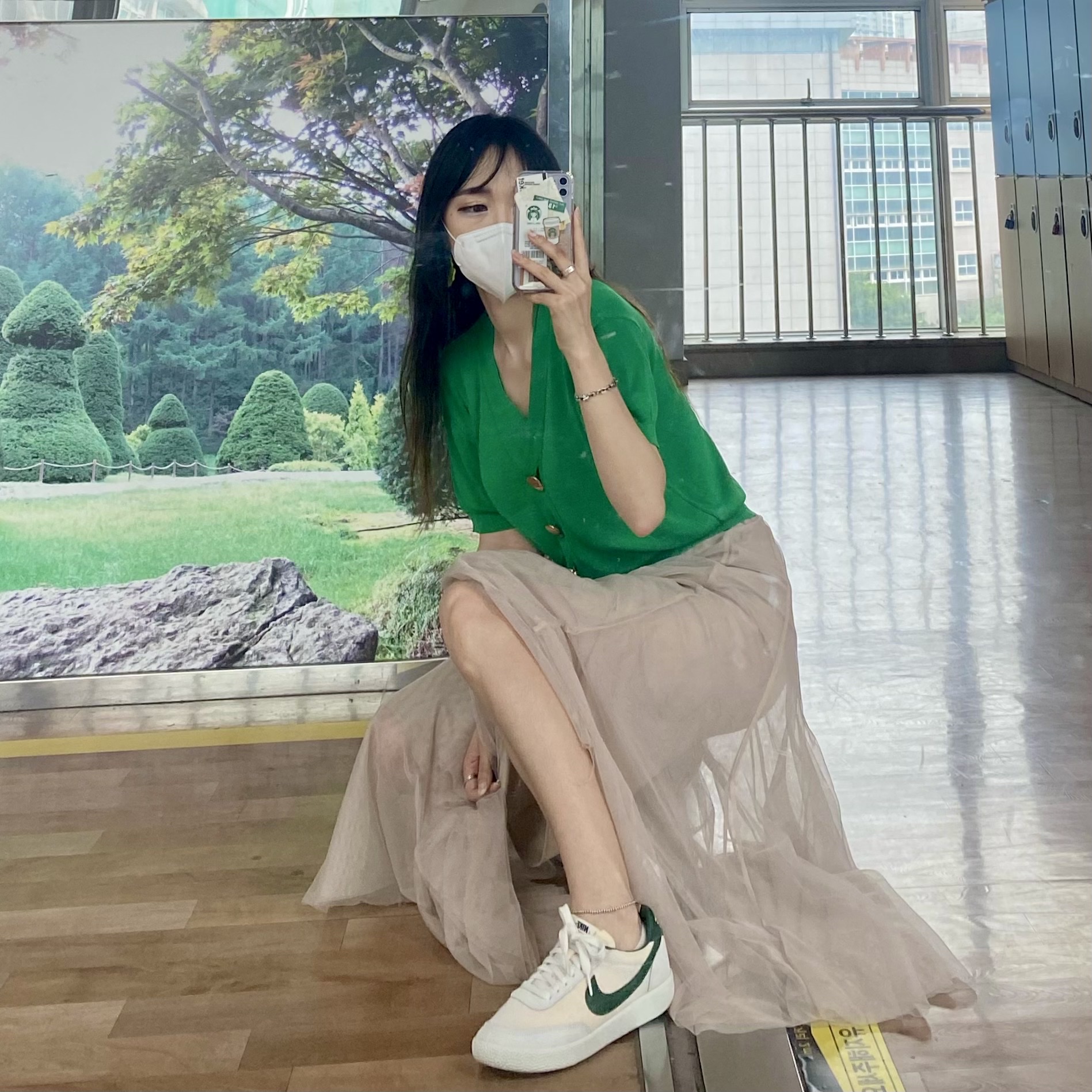 Nike Killshot OG Sail Gorge Green 착용 스타일 - 3