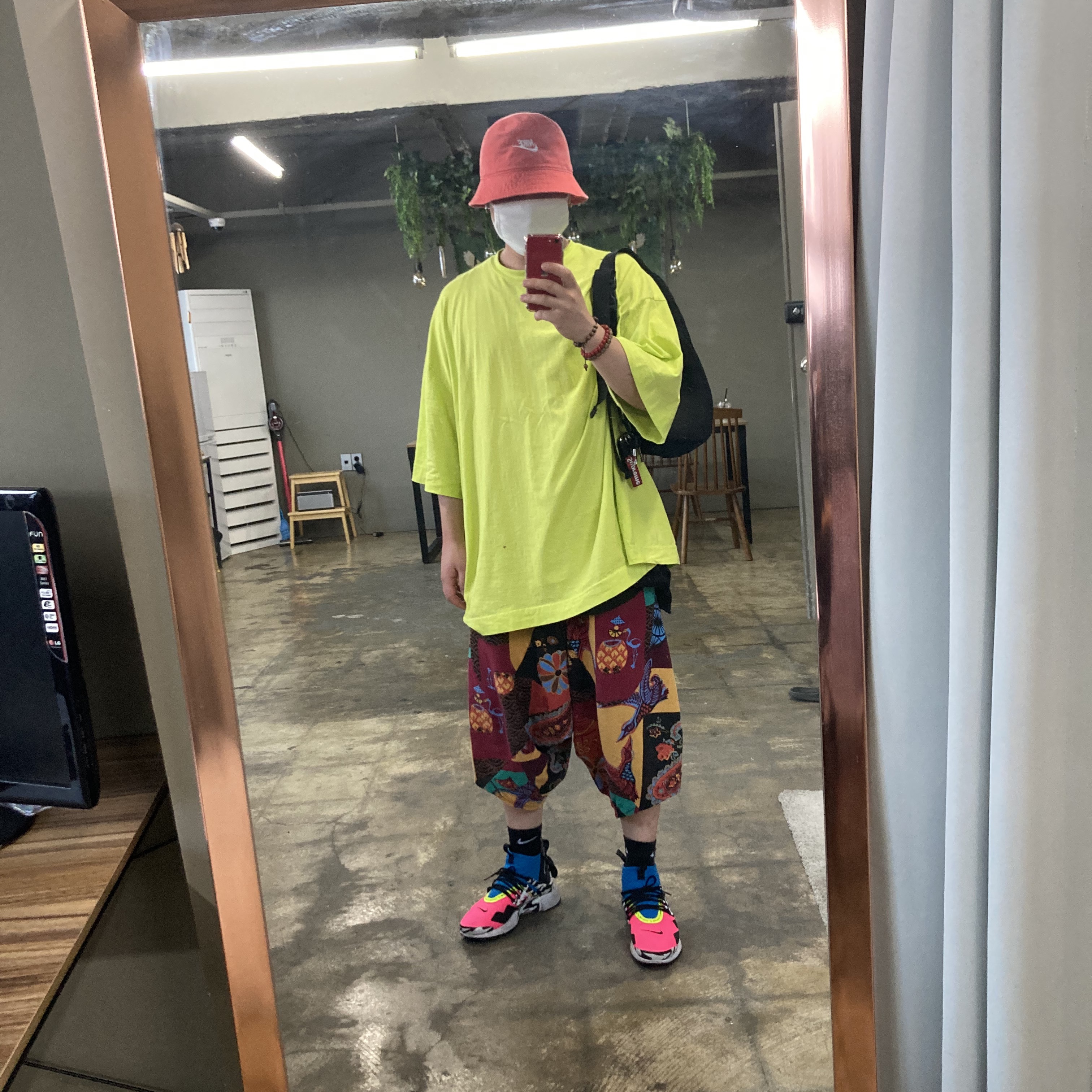 Nike x Acronym Air Presto Mid Racer Pink 착용 스타일