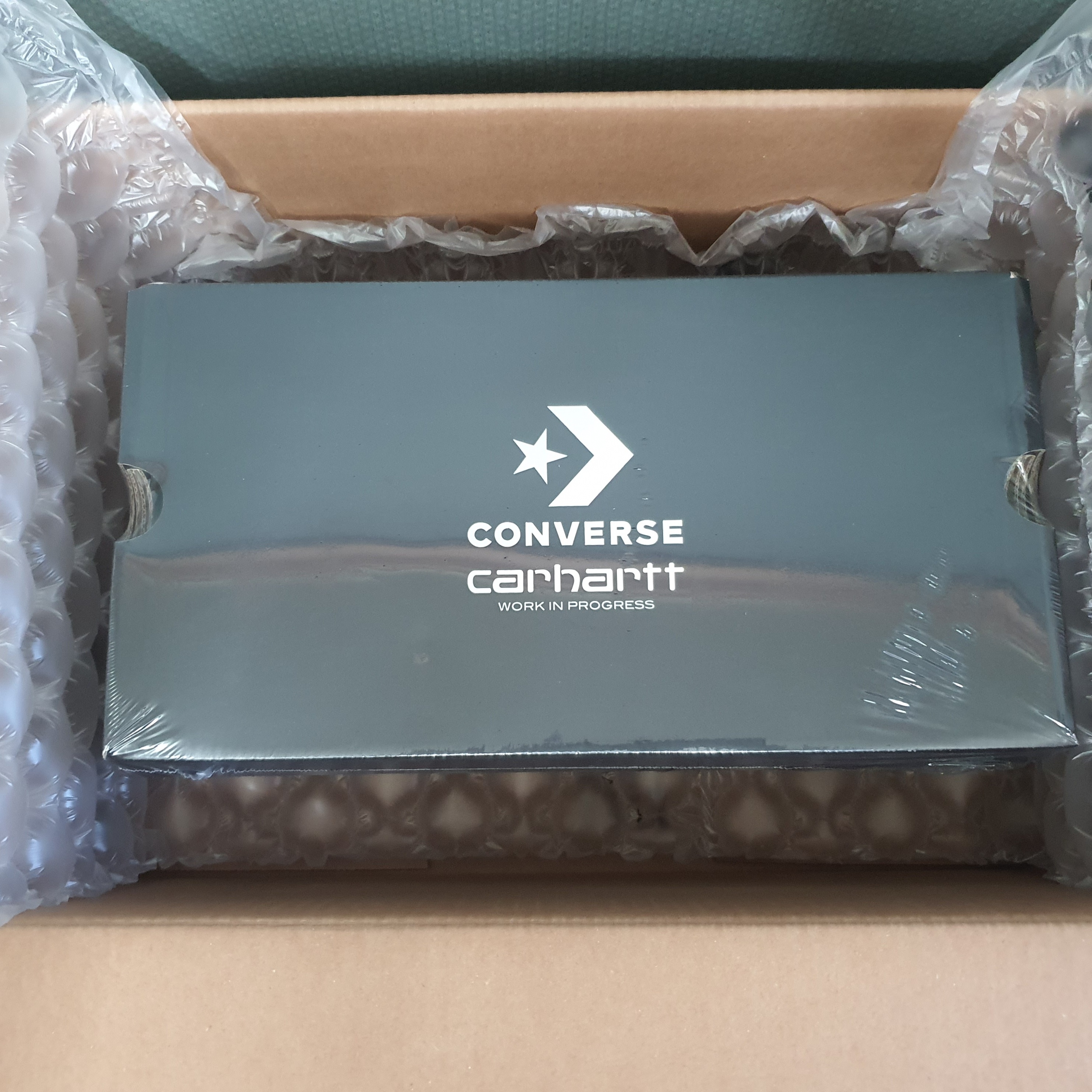 Converse x Carhartt WIP Chuck 70 High Covert Green 착용 스타일 - 1