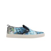 Gucci GG Supreme Canvas Slip-On Blue Floral