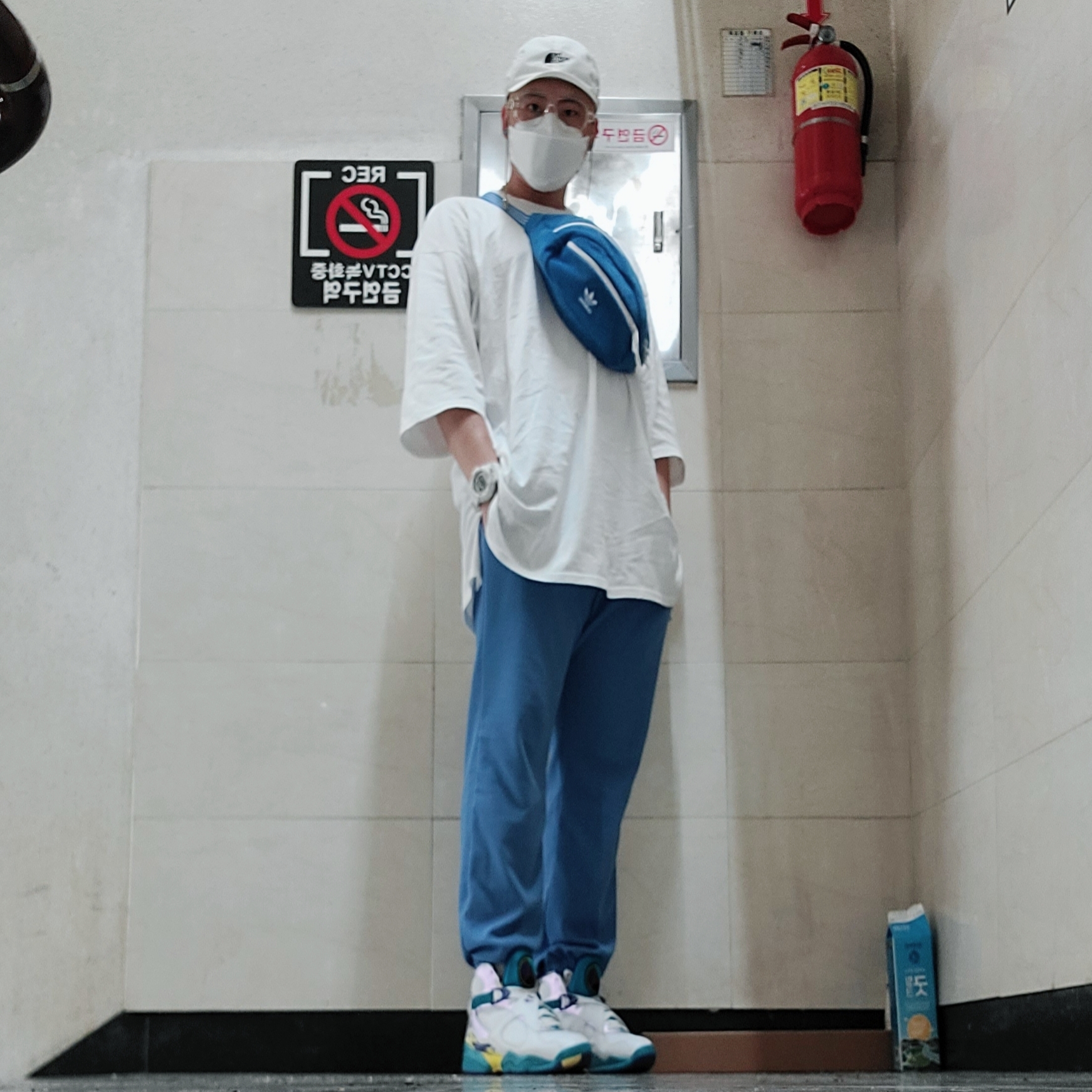 (W) Jordan 8 Retro White Aqua 2019 착용 스타일