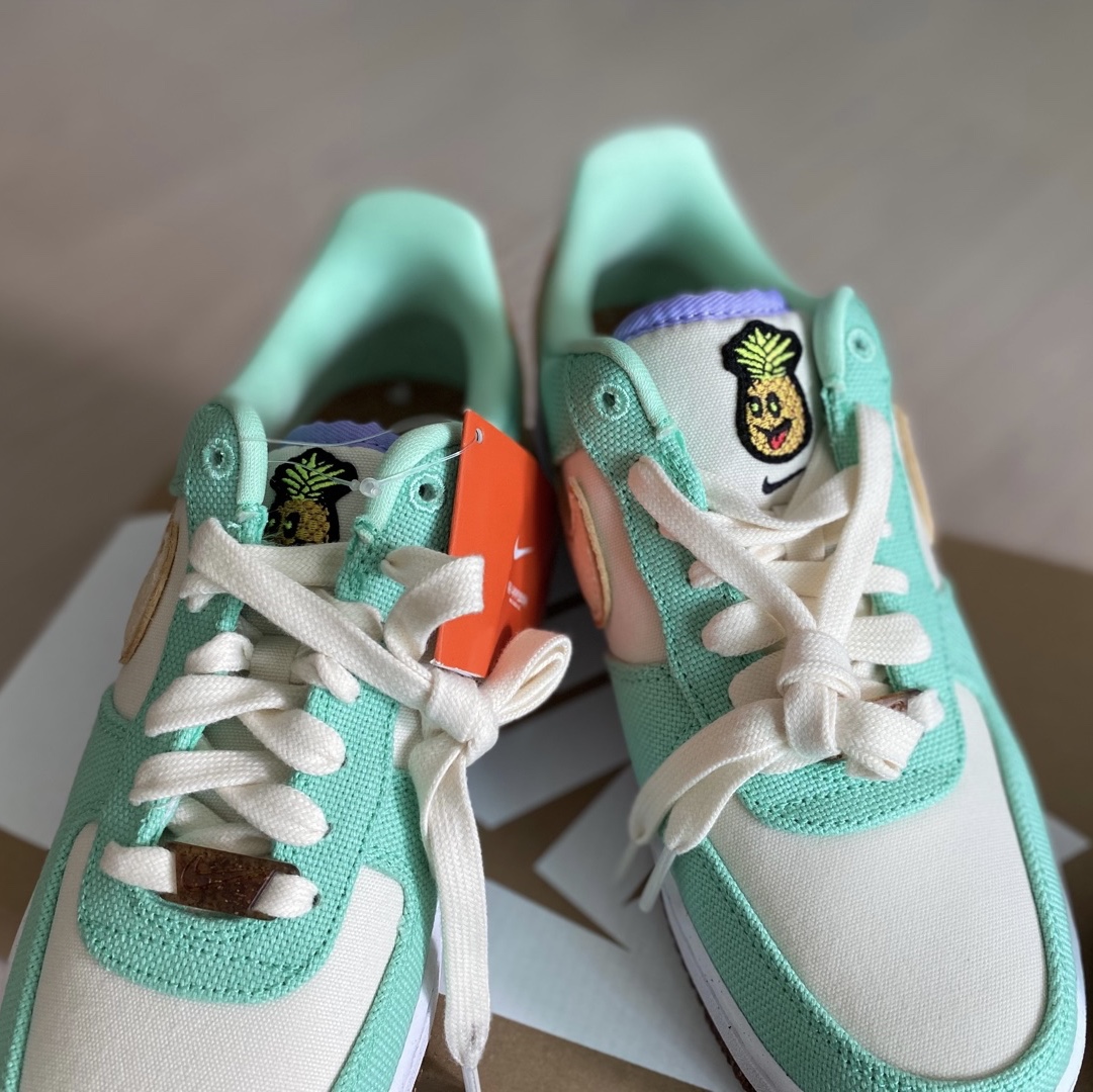(W) Nike Air Force 1 '07 LX Pineapple Canvas 착용 스타일 - 2