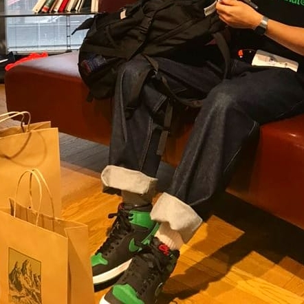 Jordan 1 Retro High OG Pine Green Black 착용 스타일