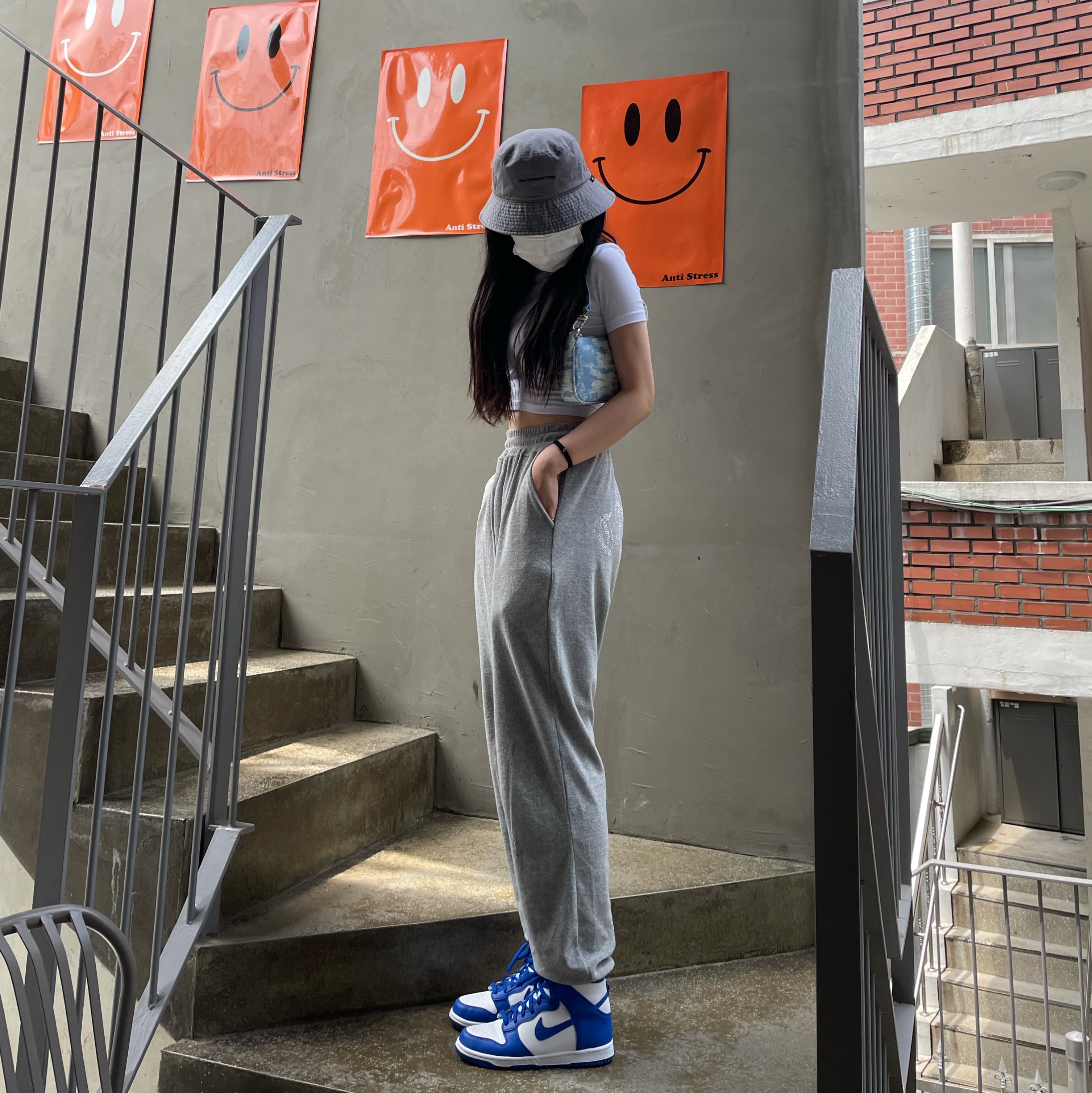 (GS) Nike Dunk High Game Royal 착용 스타일 - 3