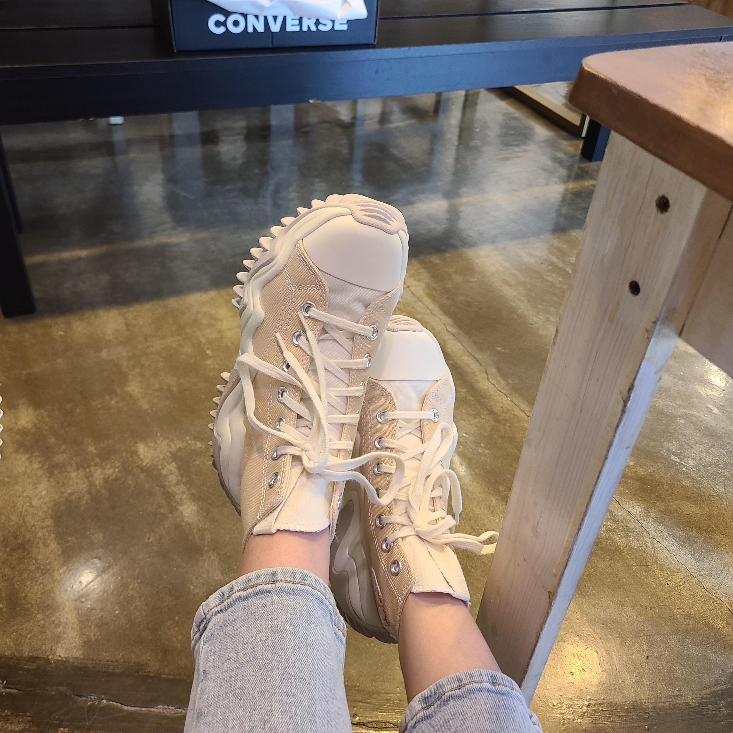 Converse Run Star Motion High Light Twine 착용 스타일