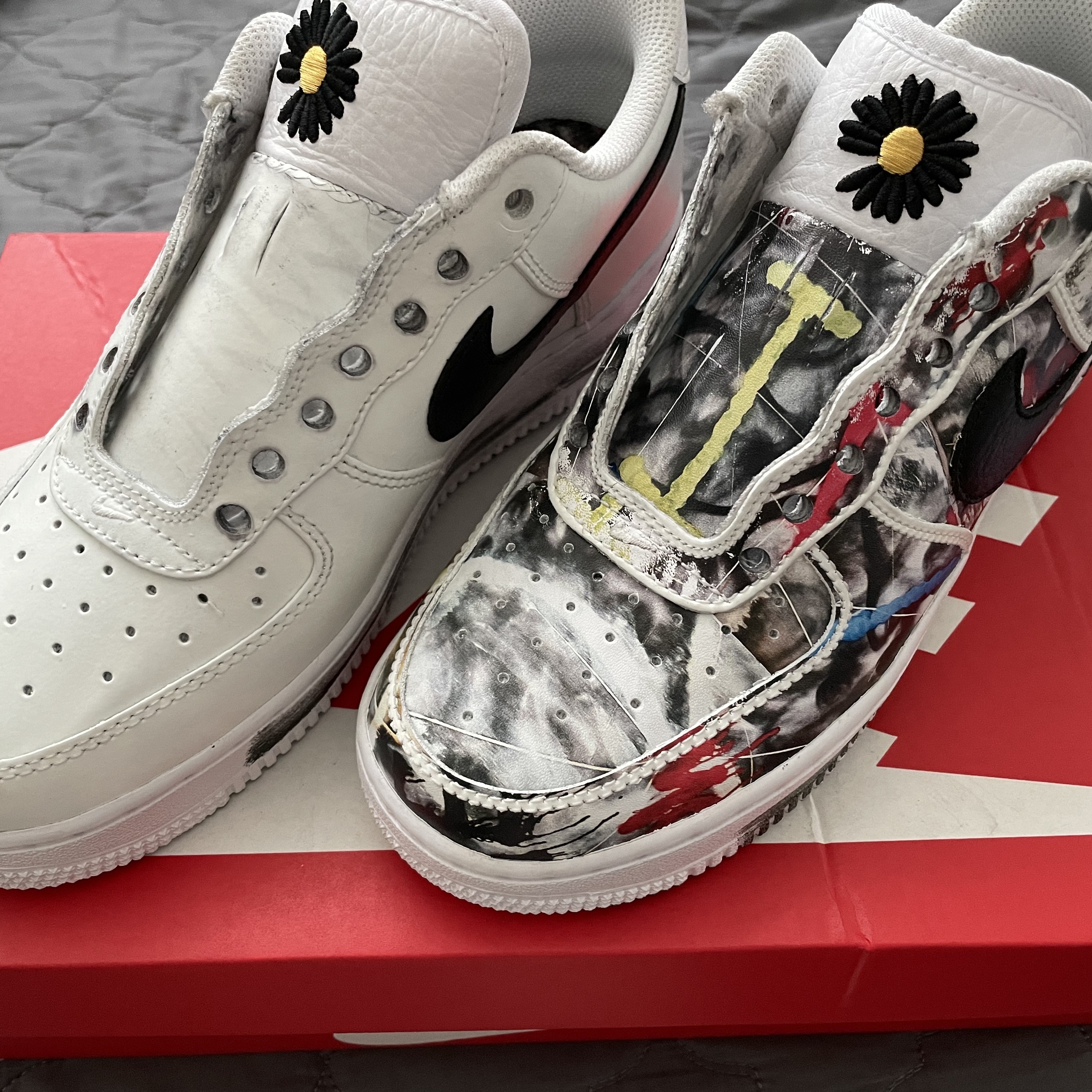 Nike x Peaceminusone Air Force 1 Low Para-Noise 2.0 착용 스타일 - 1
