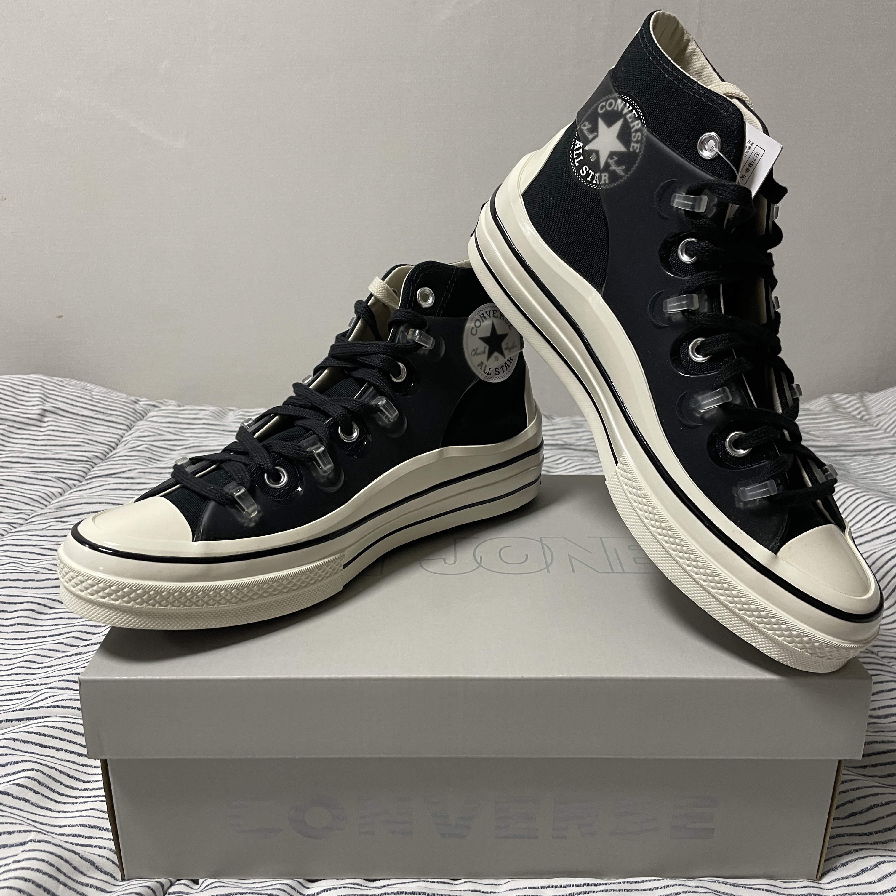 Converse x Kim Jones Chuck 70 Utility Wave High Black 착용 스타일