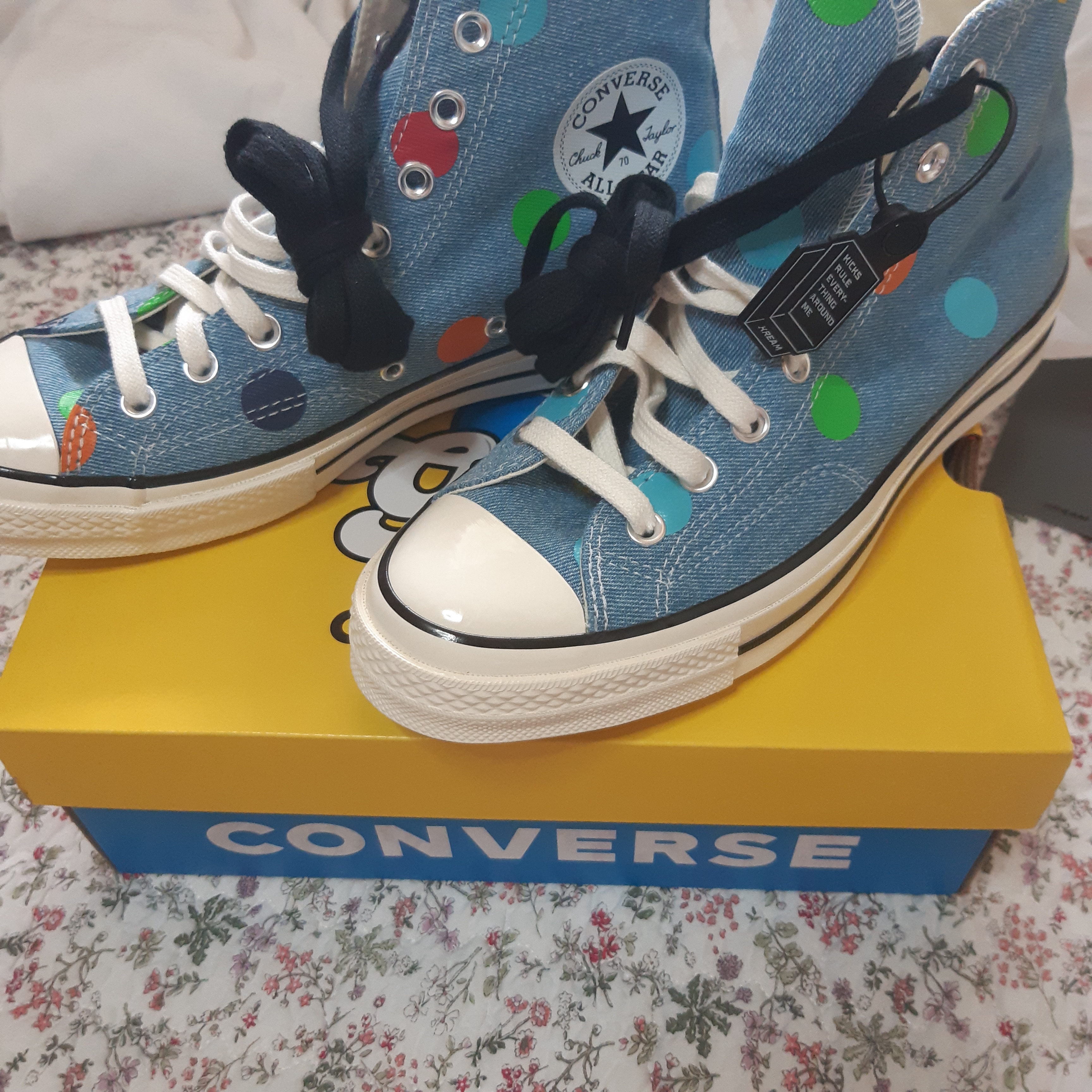 Converse x Golf le Fleur Chuck 70 Hi Polka 착용 스타일 - 1