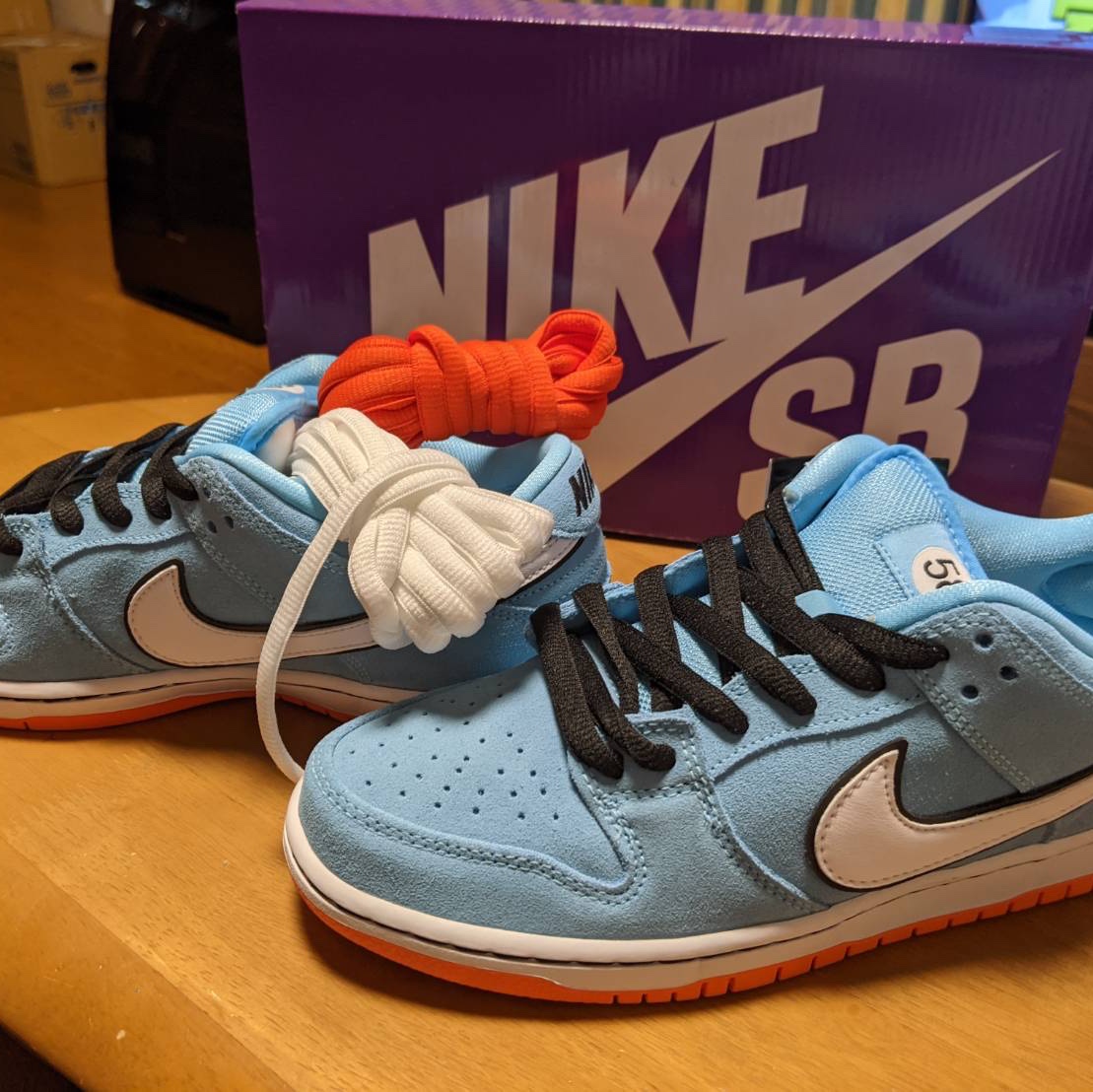 Nike SB Dunk Low Pro Blue Chill 착용 스타일 - 3