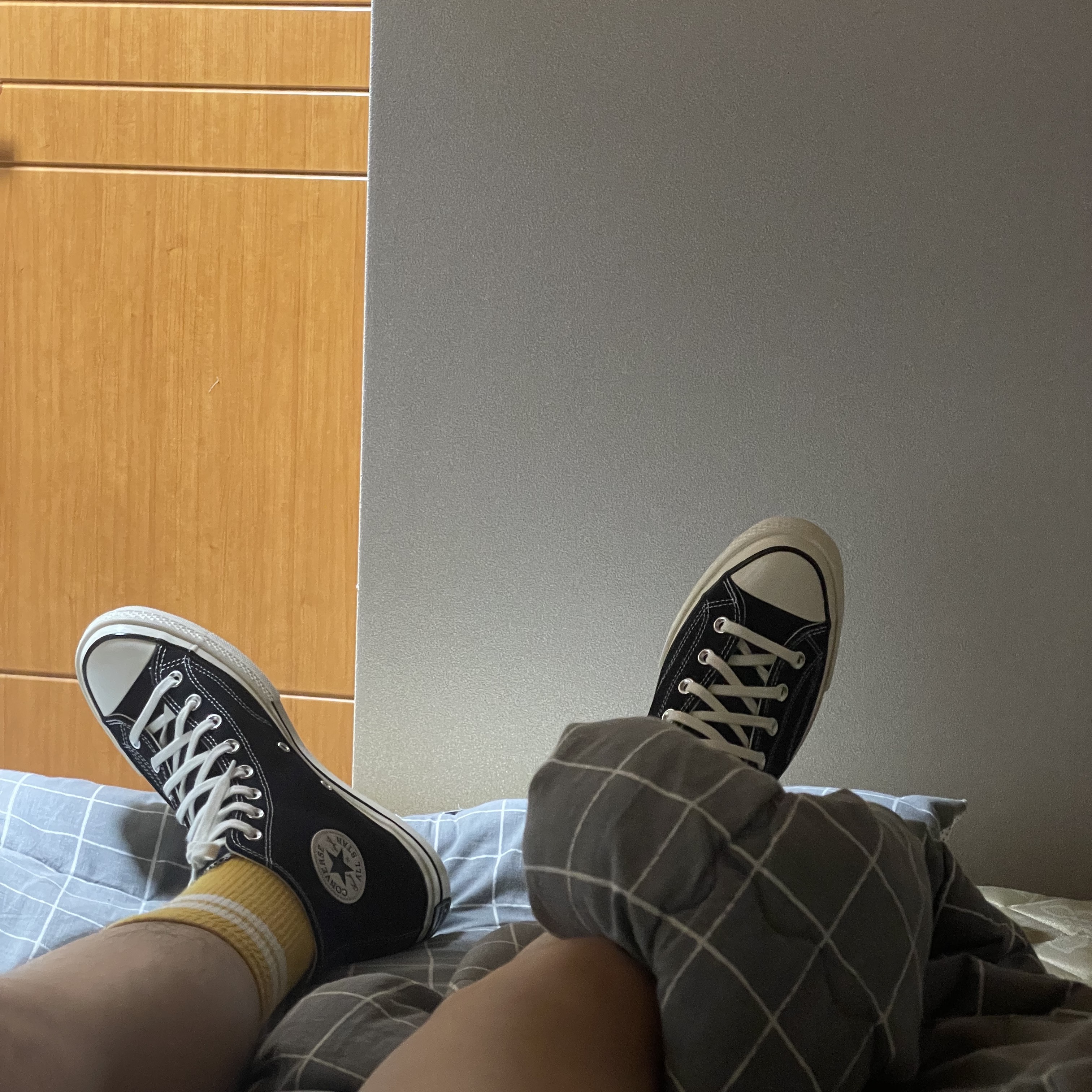 Converse Chuck 70 Hi Black 착용 스타일 - 1
