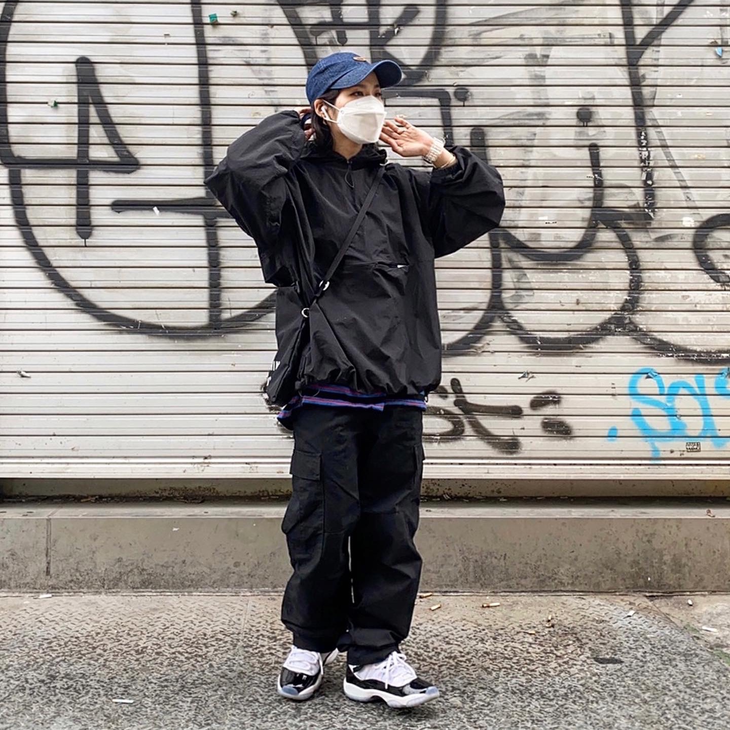 (GS) Jordan 11 Retro Concord 2018 착용 스타일 - 1
