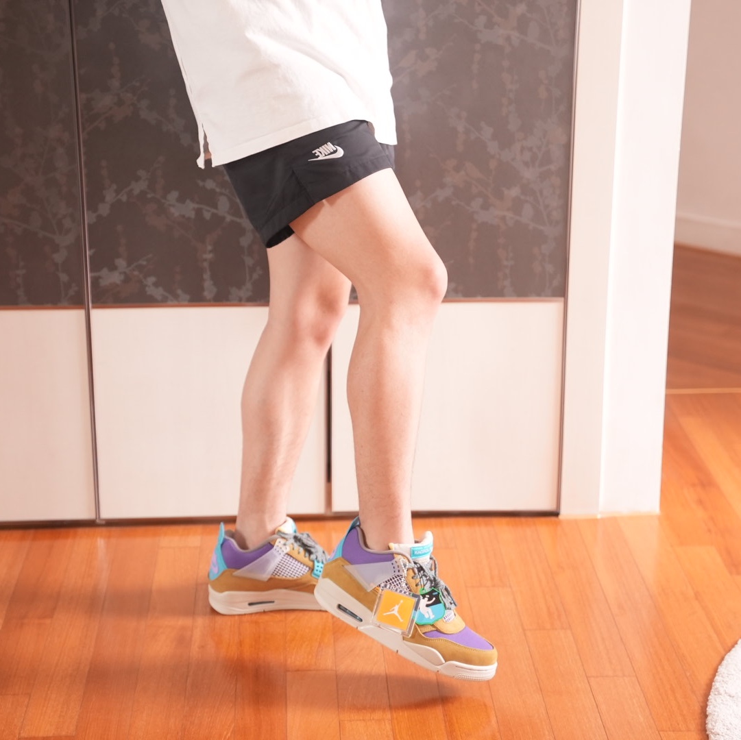 Jordan 4 x Union Retro SP Desert Moss 착용 스타일 - 2