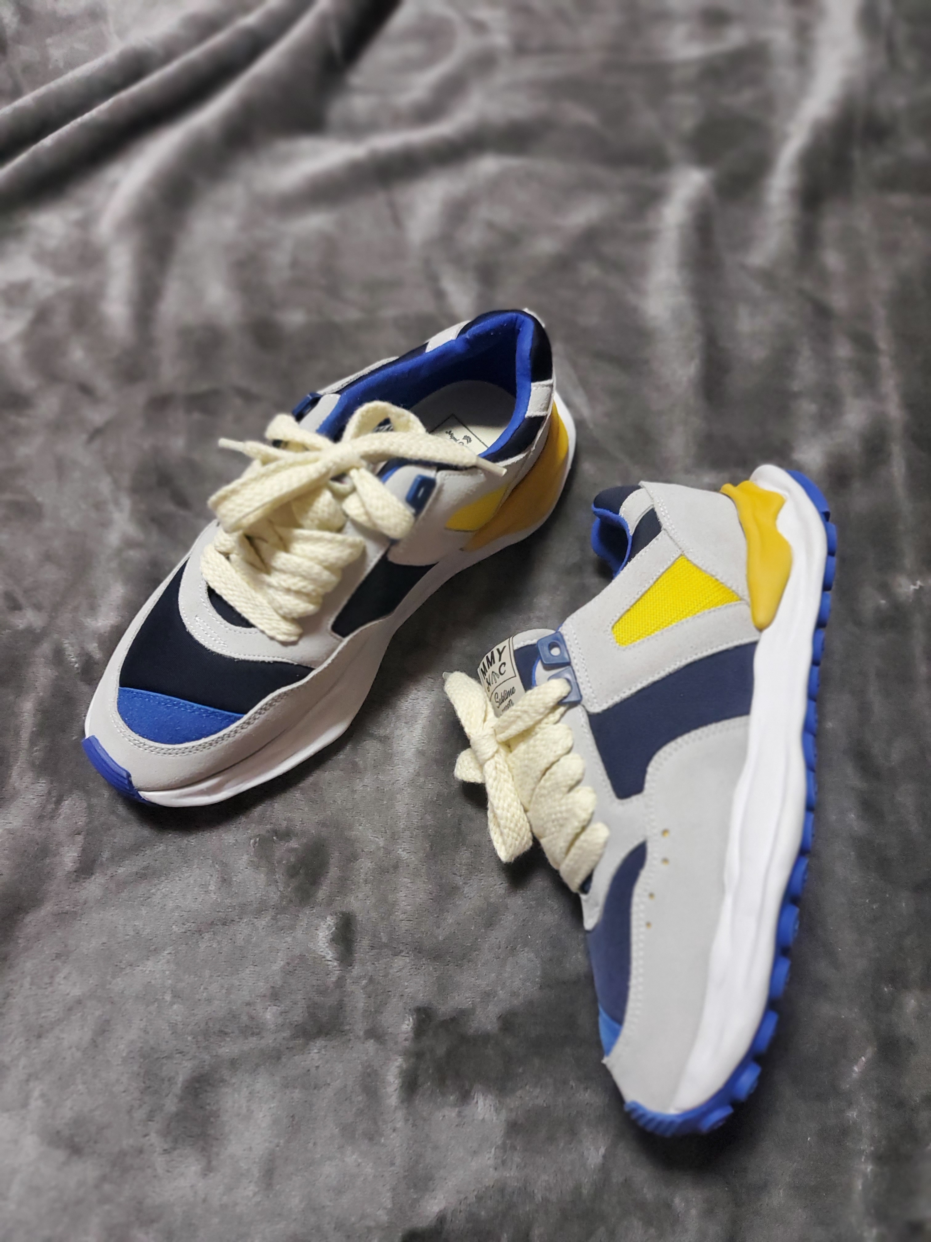 Maison Mihara Yasuhiro x Nigel Cabourn FR Army Sneakers Navy 착용 스타일 - 2