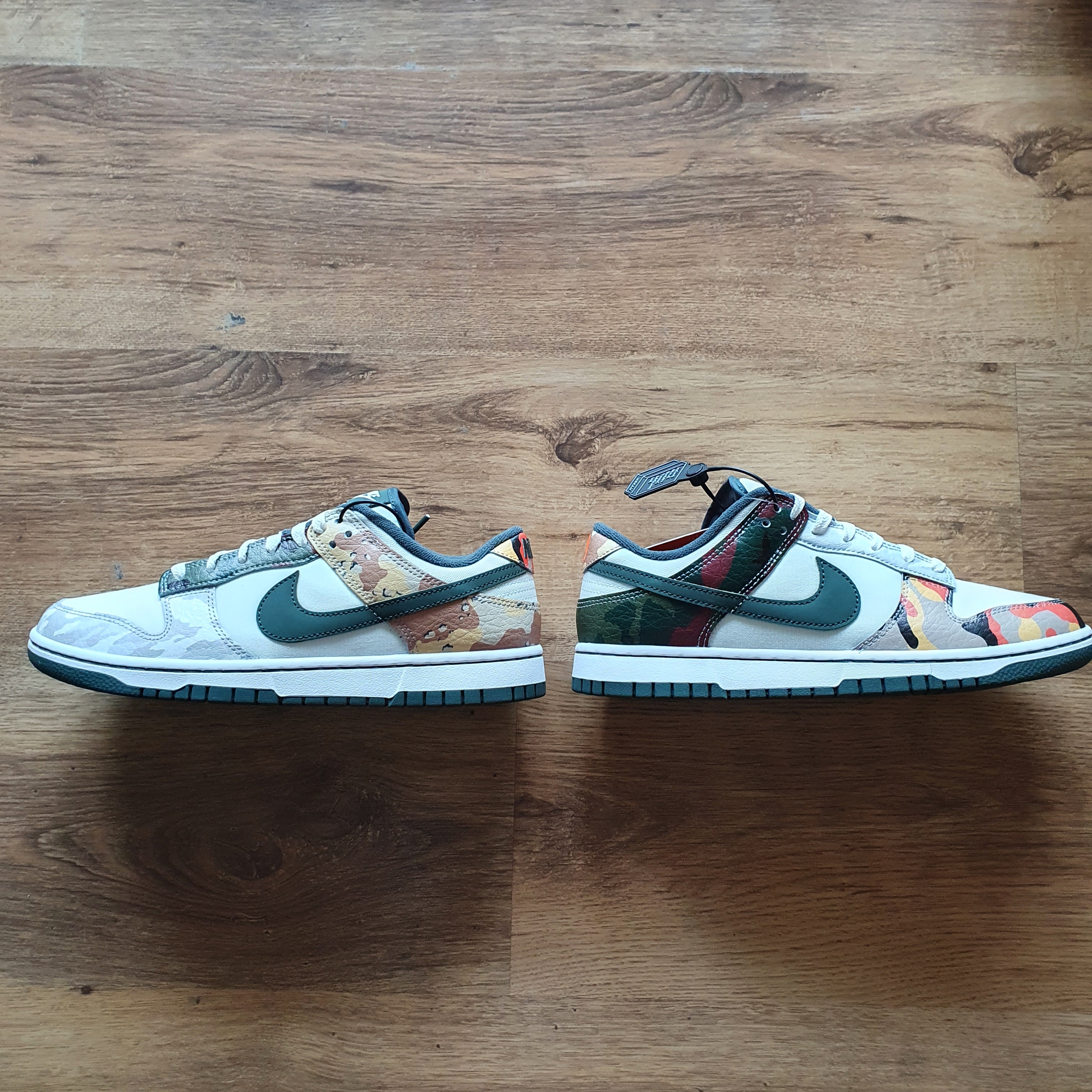 Nike Dunk Low SE Sail Multi Camo 착용 스타일 - 3
