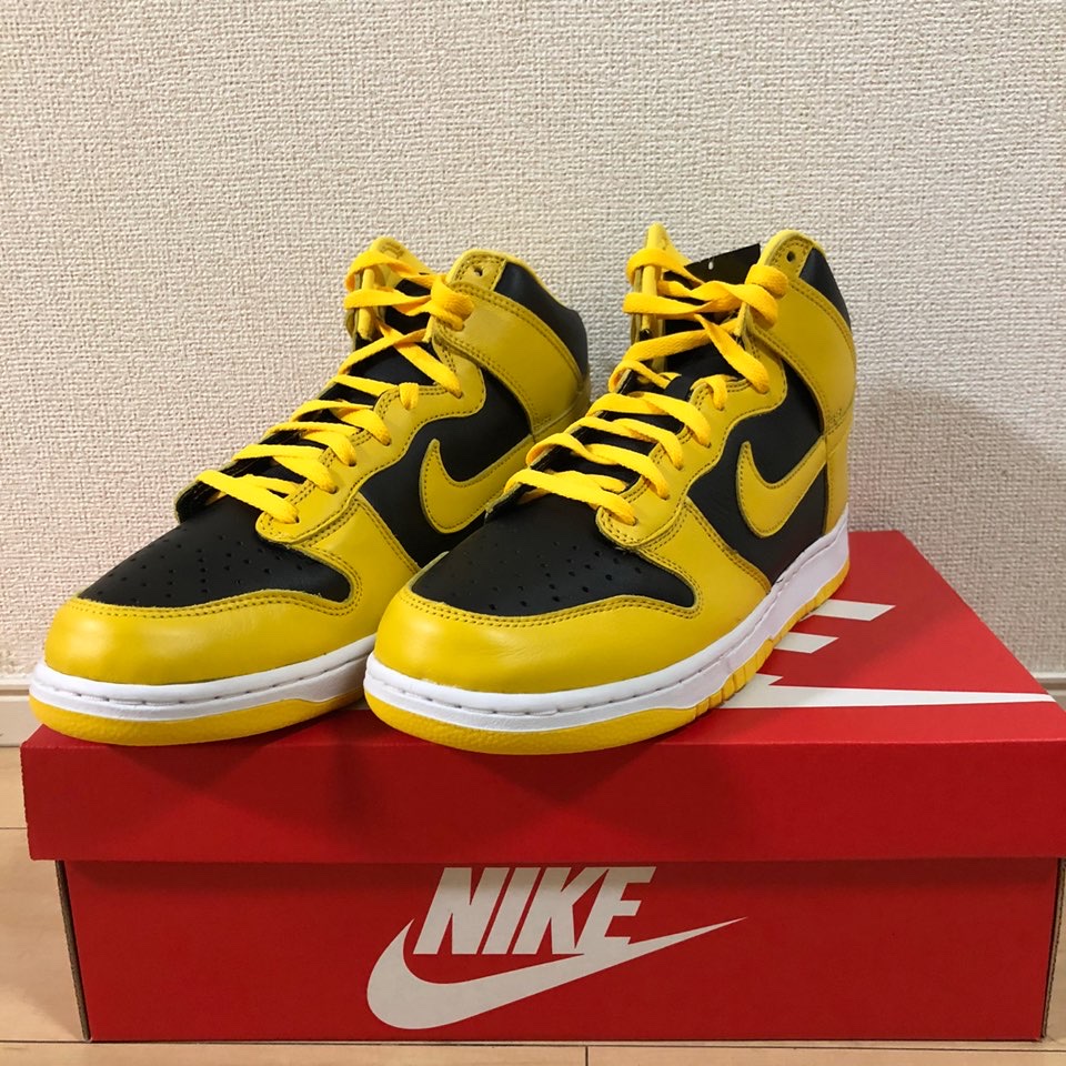 Nike Dunk High SP Varsity Maize 착용 스타일 - 1
