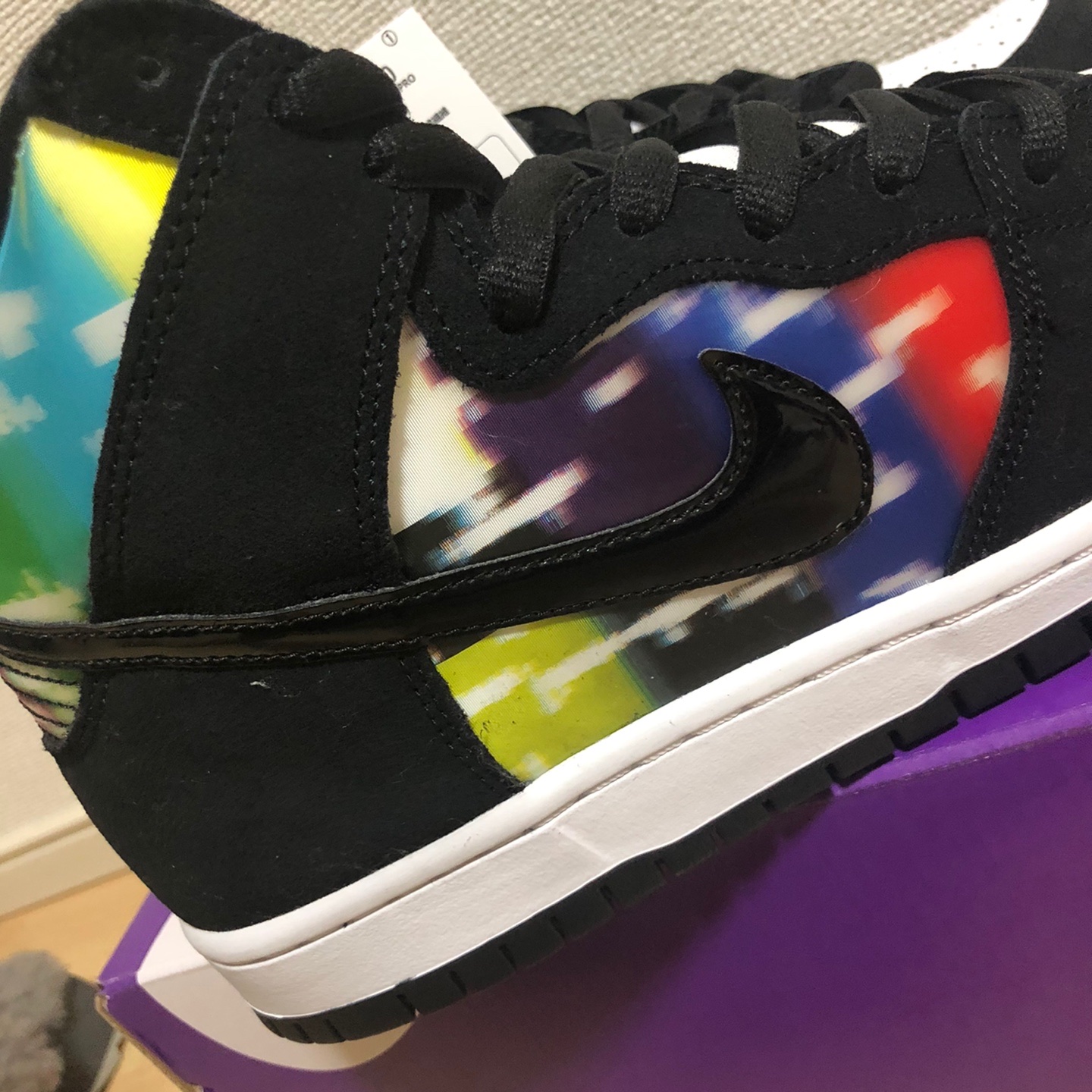 Nike SB Dunk High Pro Test Pattern 착용 스타일 - 3
