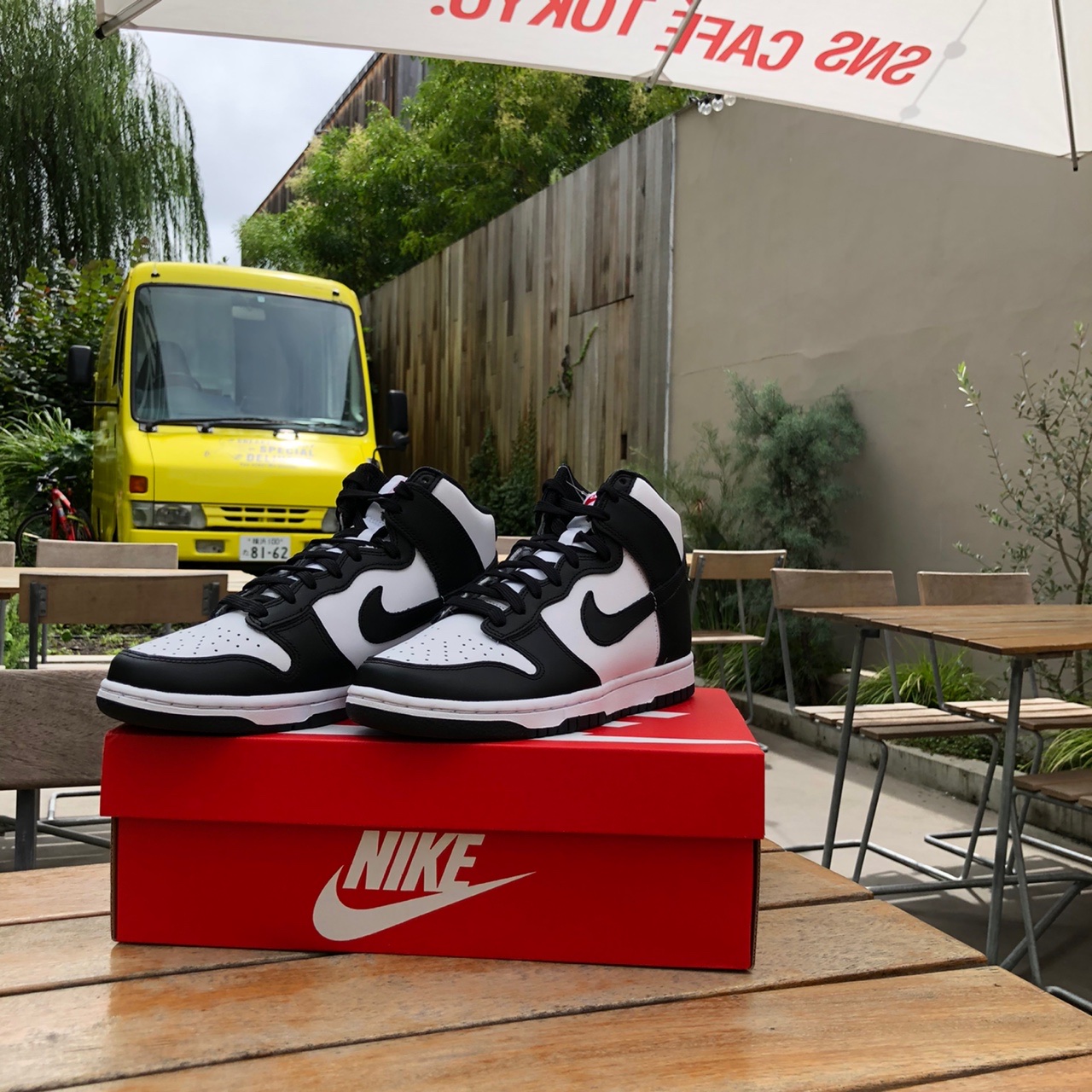 Nike Dunk High Retro Championship White 착용 스타일 - 2
